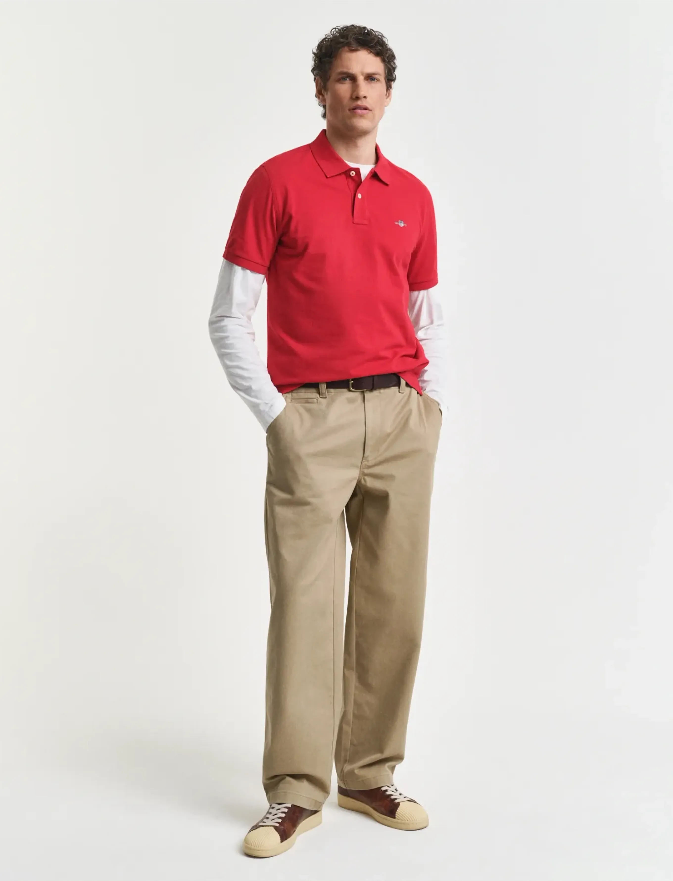 Gant - Classic Regular Polo Shirt - kurzärmelig - ruby red - 5