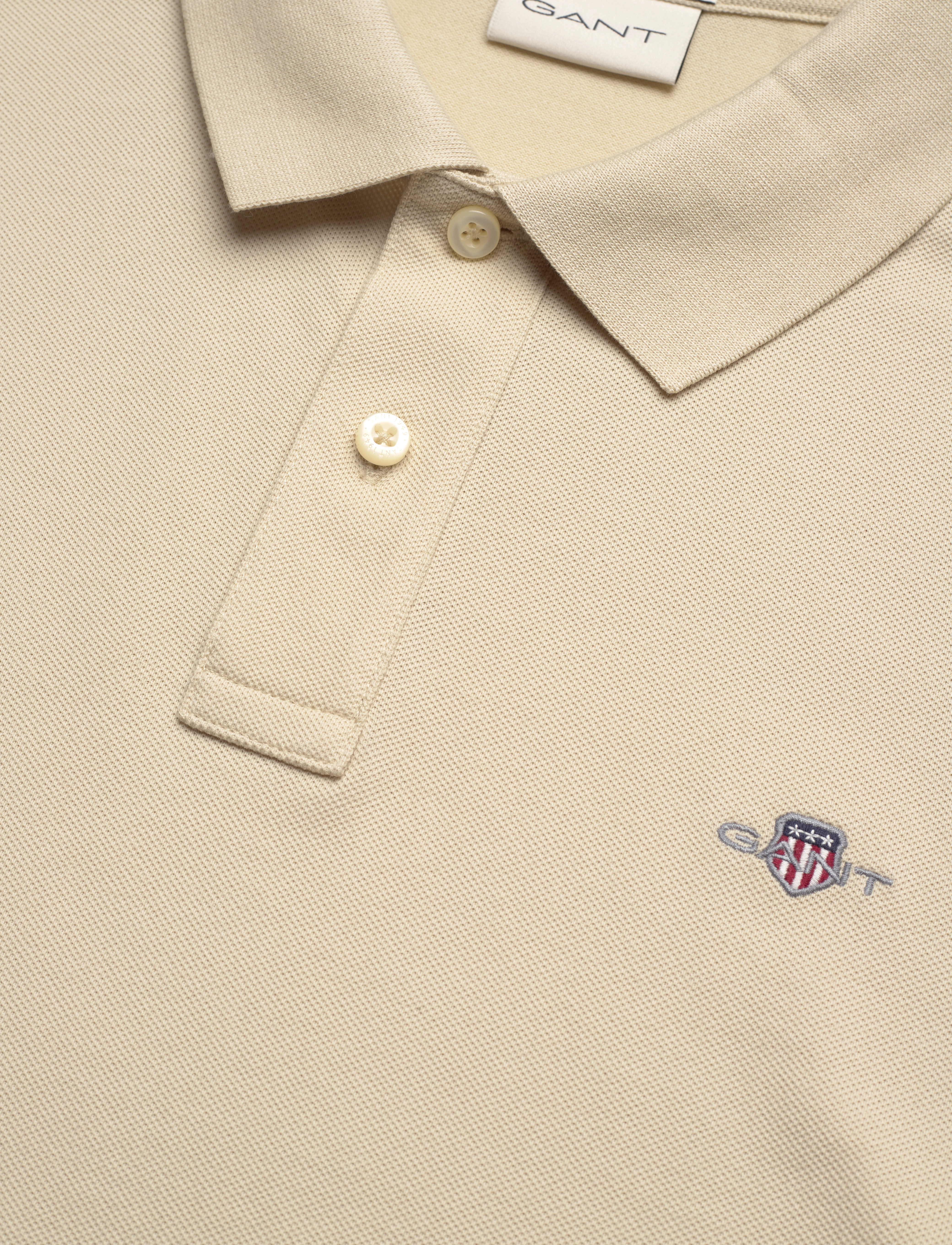 Gant - Classic Regular Polo Shirt - lühikeste varrukatega polod - silky beige - 2