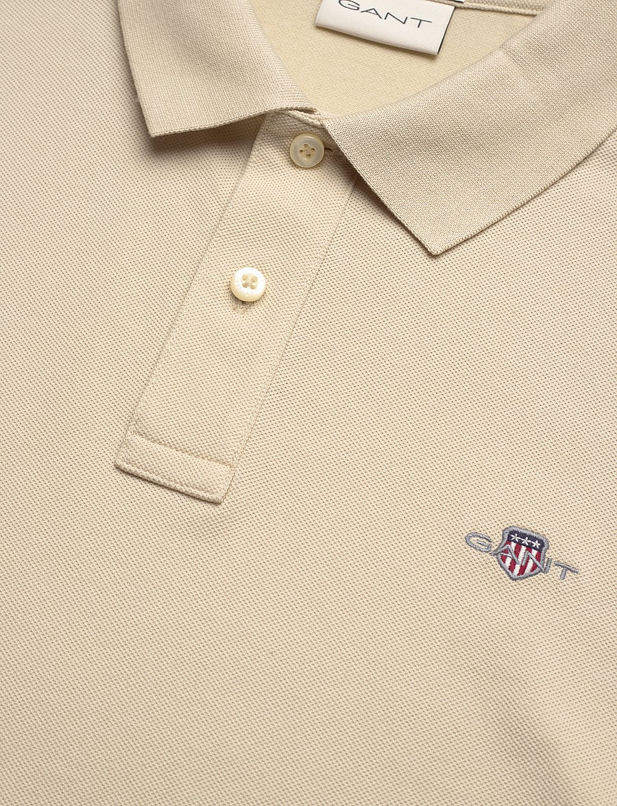 Gant - Classic Regular Polo Shirt - lühikeste varrukatega polod - silky beige - 2