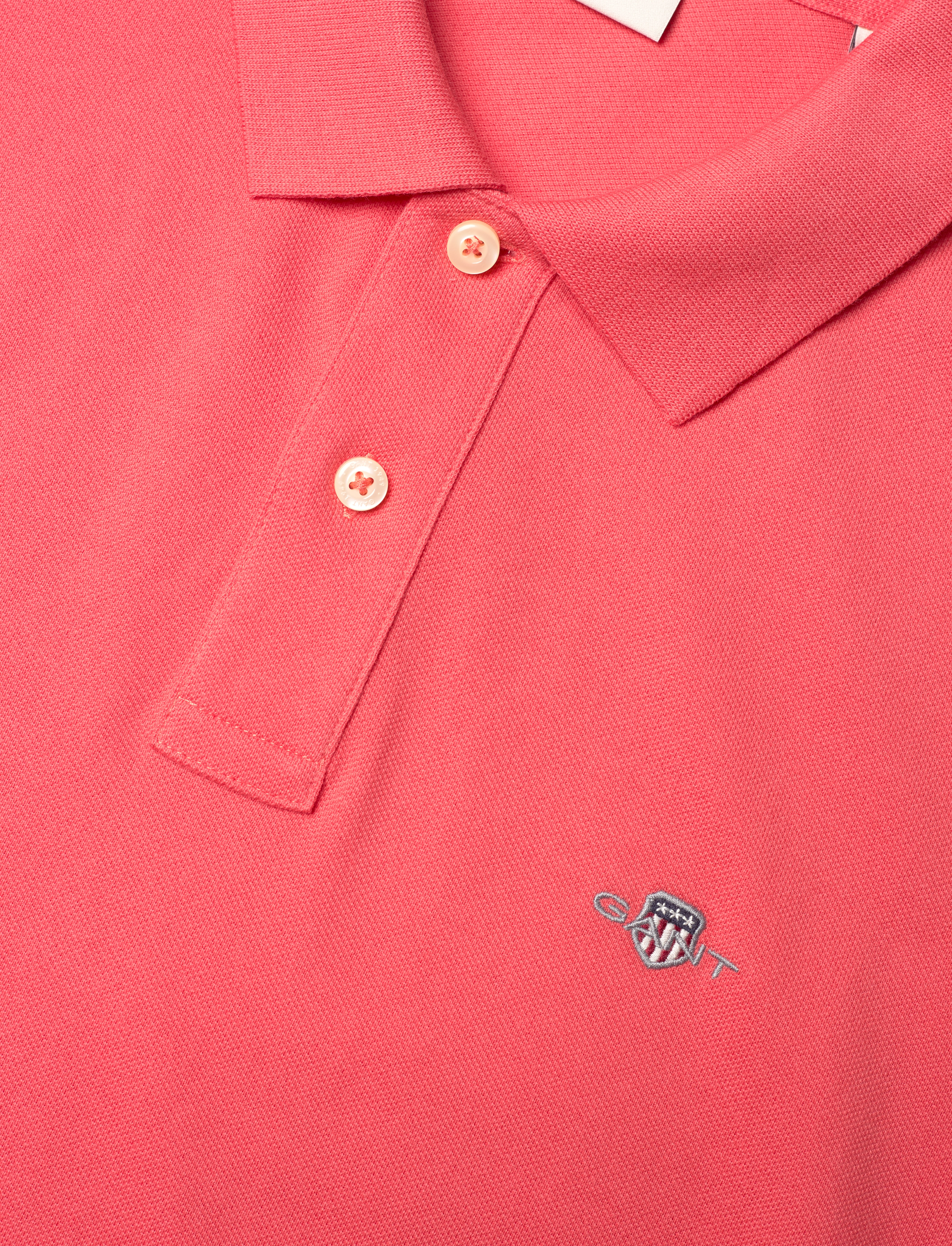 Gant - Classic Regular Polo Shirt - kortærmede poloer - sunset pink - 2