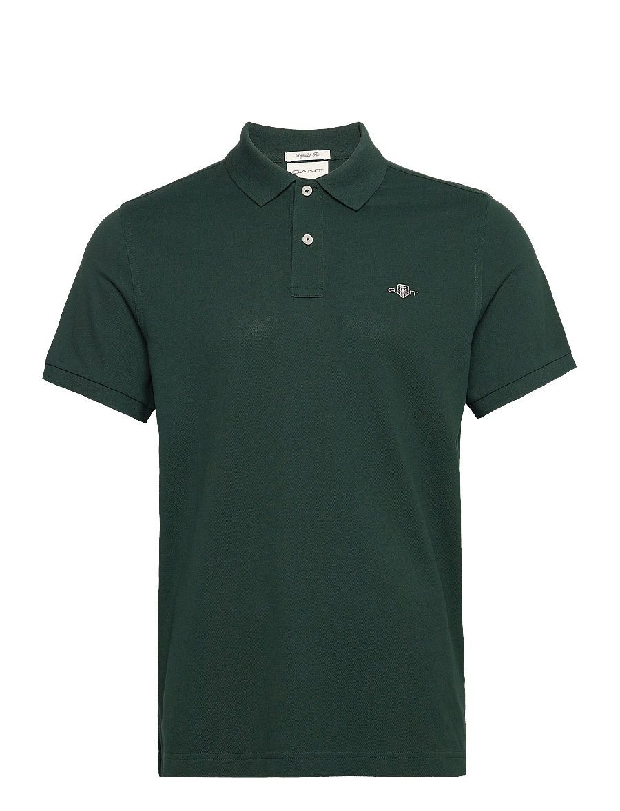 Gant - Classic Regular Polo Shirt - kurzärmelig - tartan green - 1