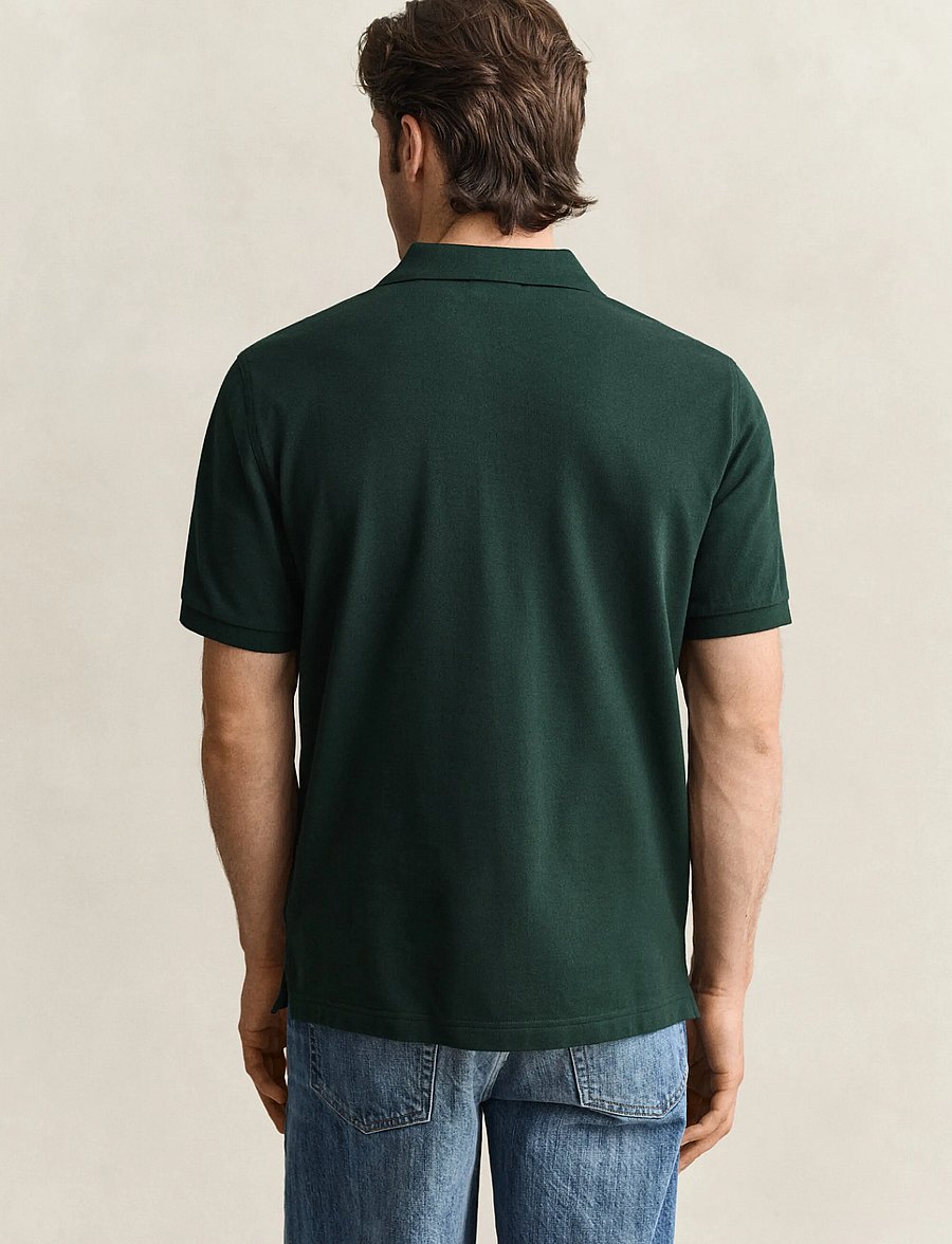 Gant - Classic Regular Polo Shirt - kurzärmelig - tartan green - 3