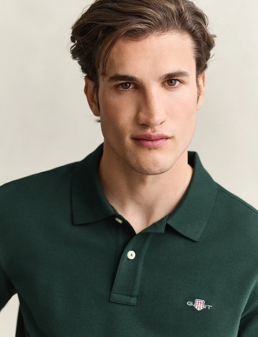 Gant - Classic Regular Polo Shirt - kurzärmelig - tartan green - 4
