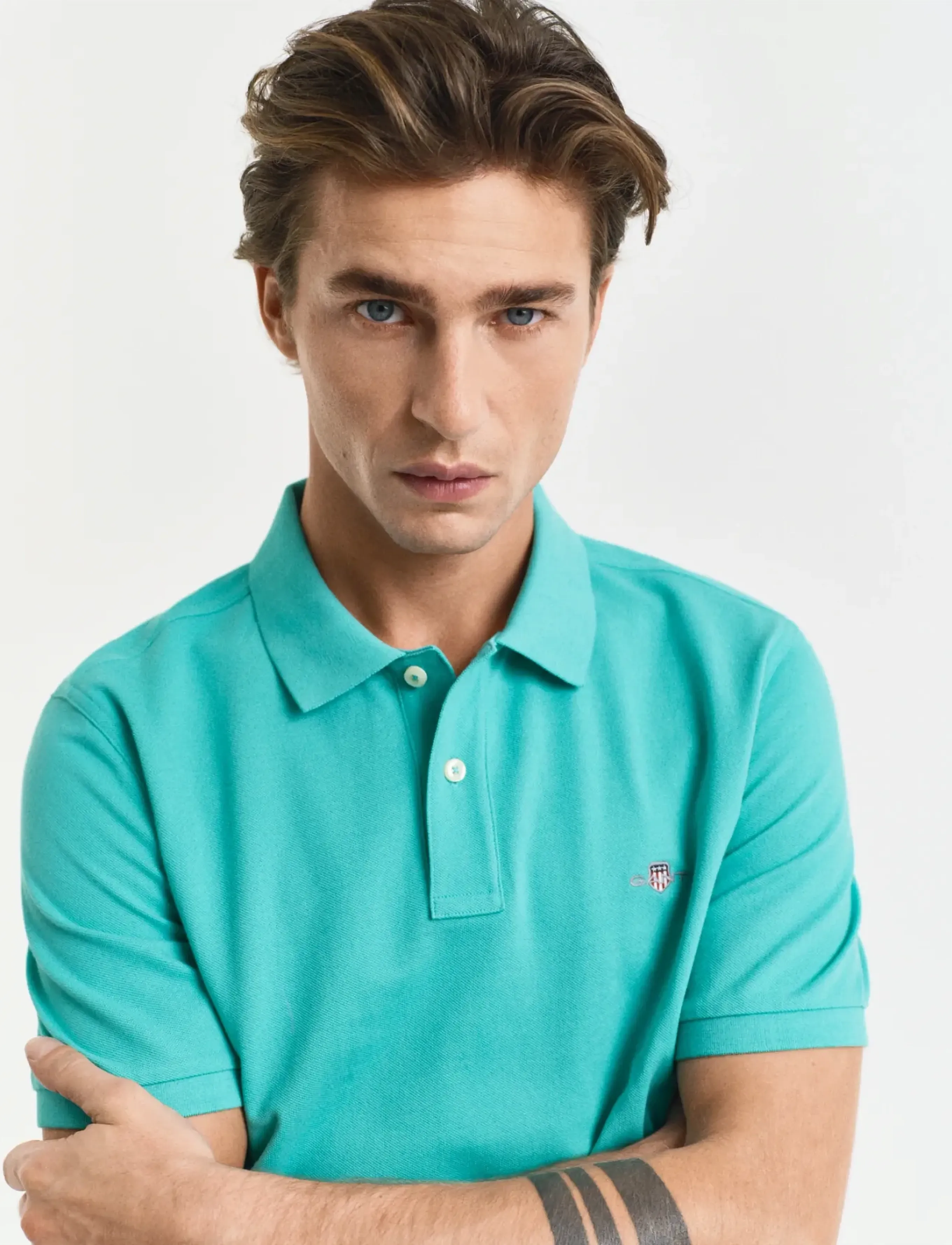 Gant - Classic Regular Polo Shirt - lühikeste varrukatega polod - tropic blue - 4