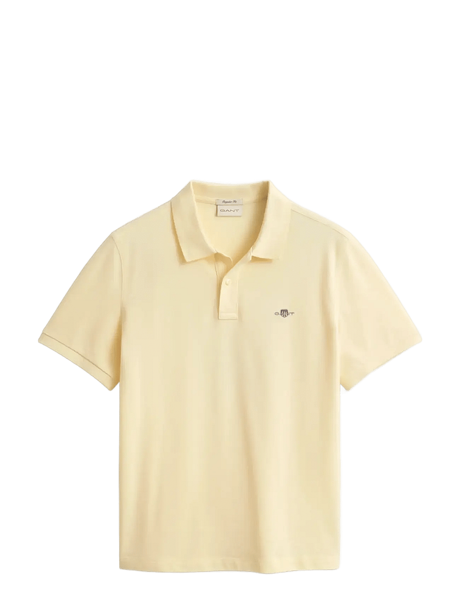 Gant - Classic Regular Polo Shirt - kurzärmelig - vanilla yellow - 1