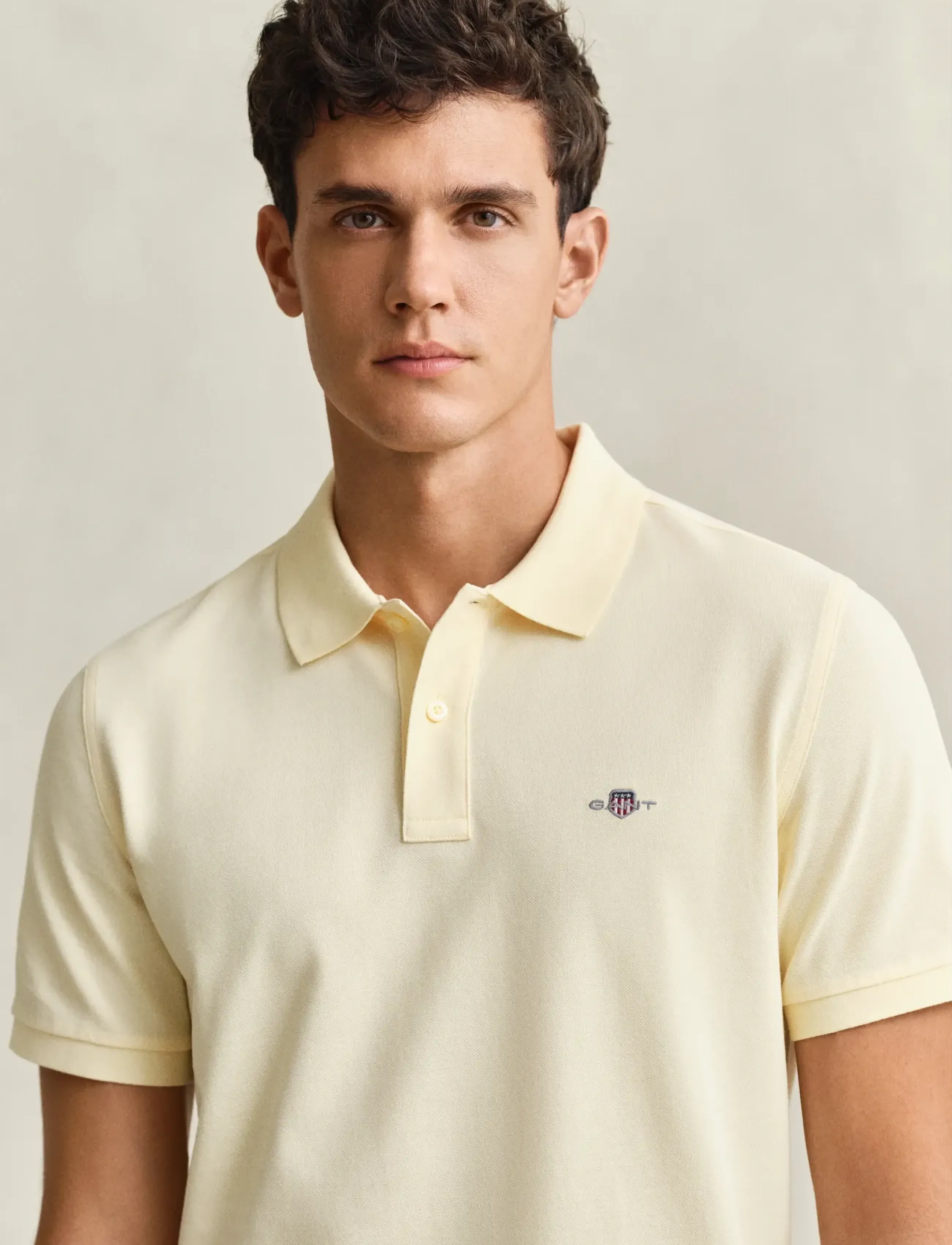 Gant - Classic Regular Polo Shirt - kurzärmelig - vanilla yellow - 3