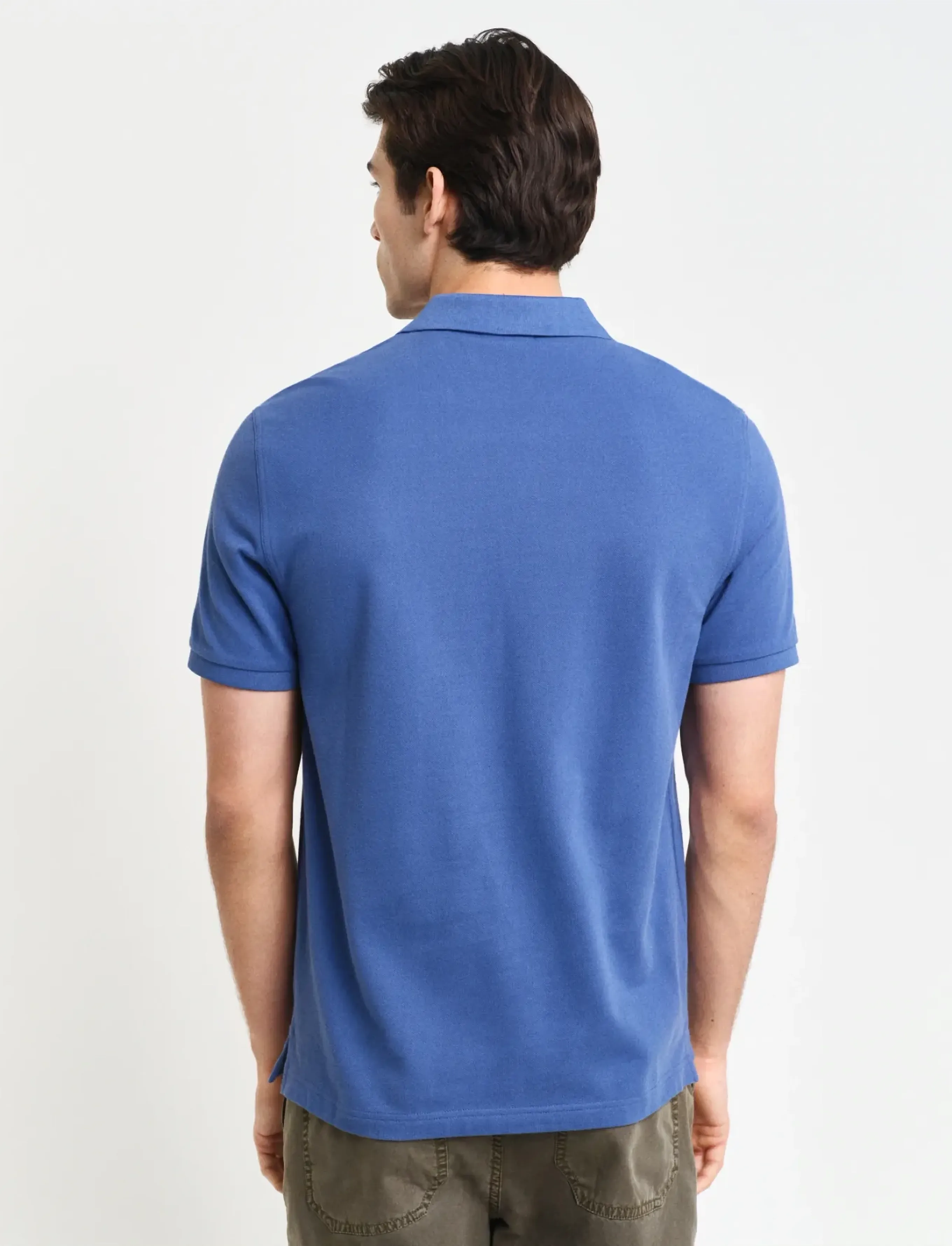 Gant - Classic Regular Polo Shirt - kortærmede poloer - vintage blue - 2