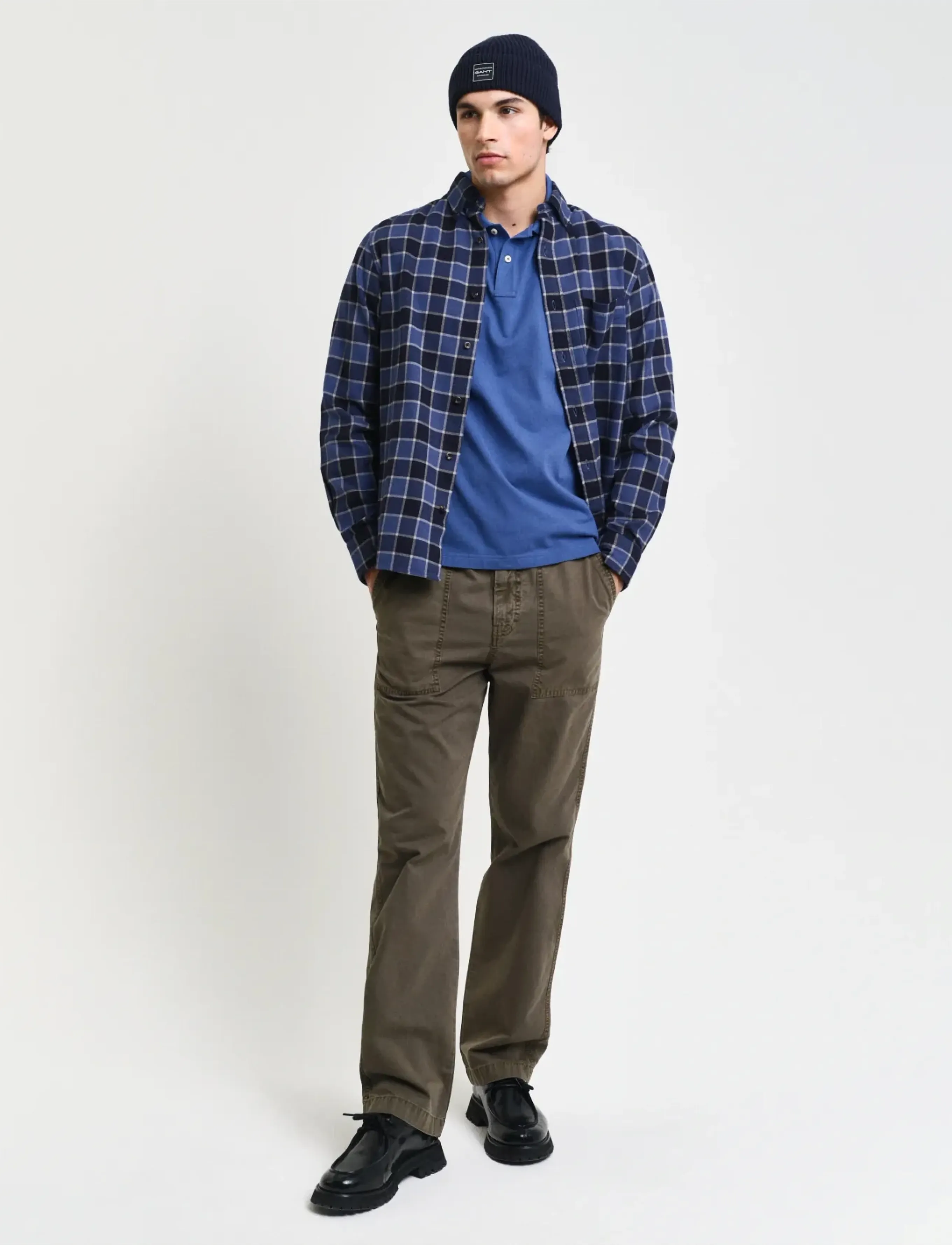 Gant - Classic Regular Polo Shirt - kortærmede poloer - vintage blue - 4