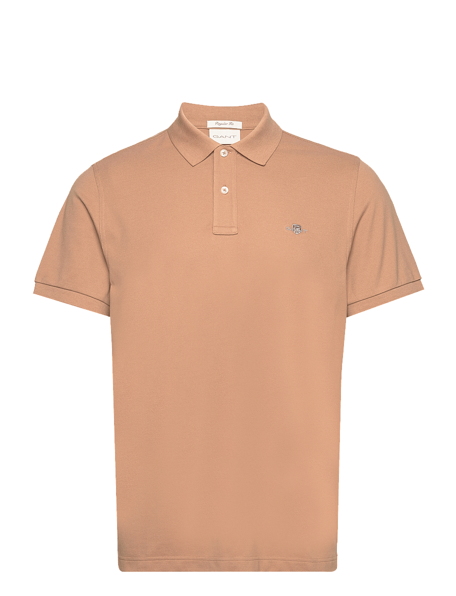 Gant - Classic Regular Polo Shirt - lühikeste varrukatega polod - warm khaki - 0