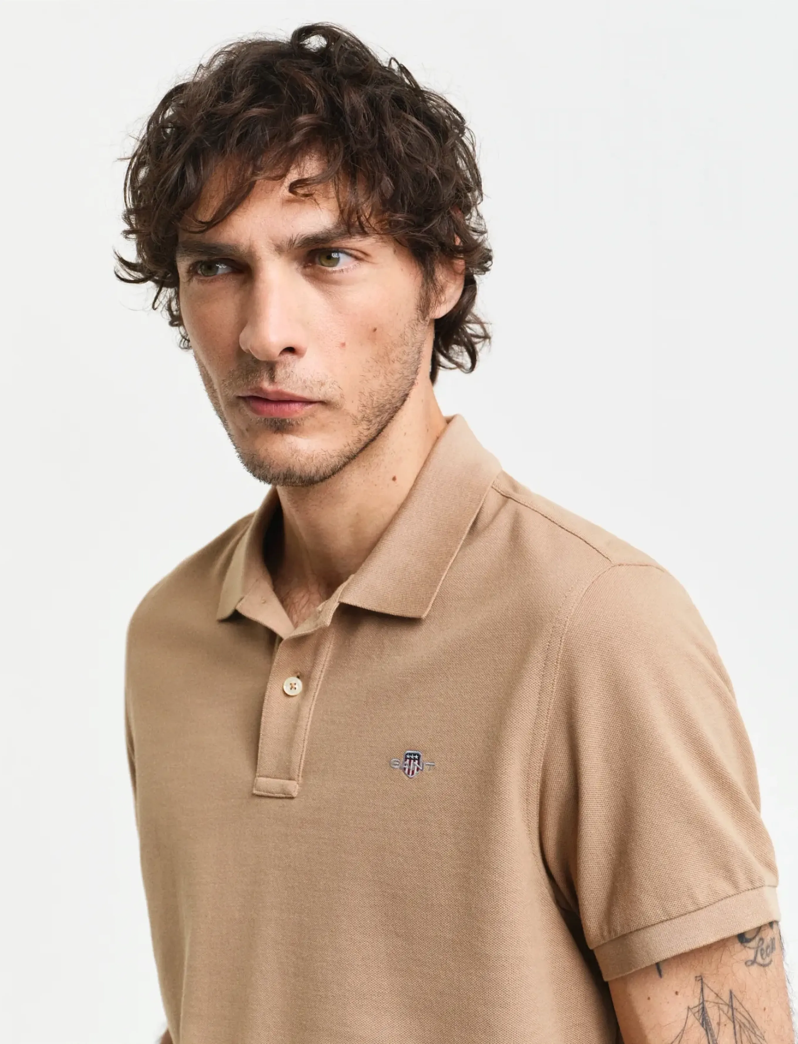 Gant - Classic Regular Polo Shirt - lühikeste varrukatega polod - warm khaki - 4