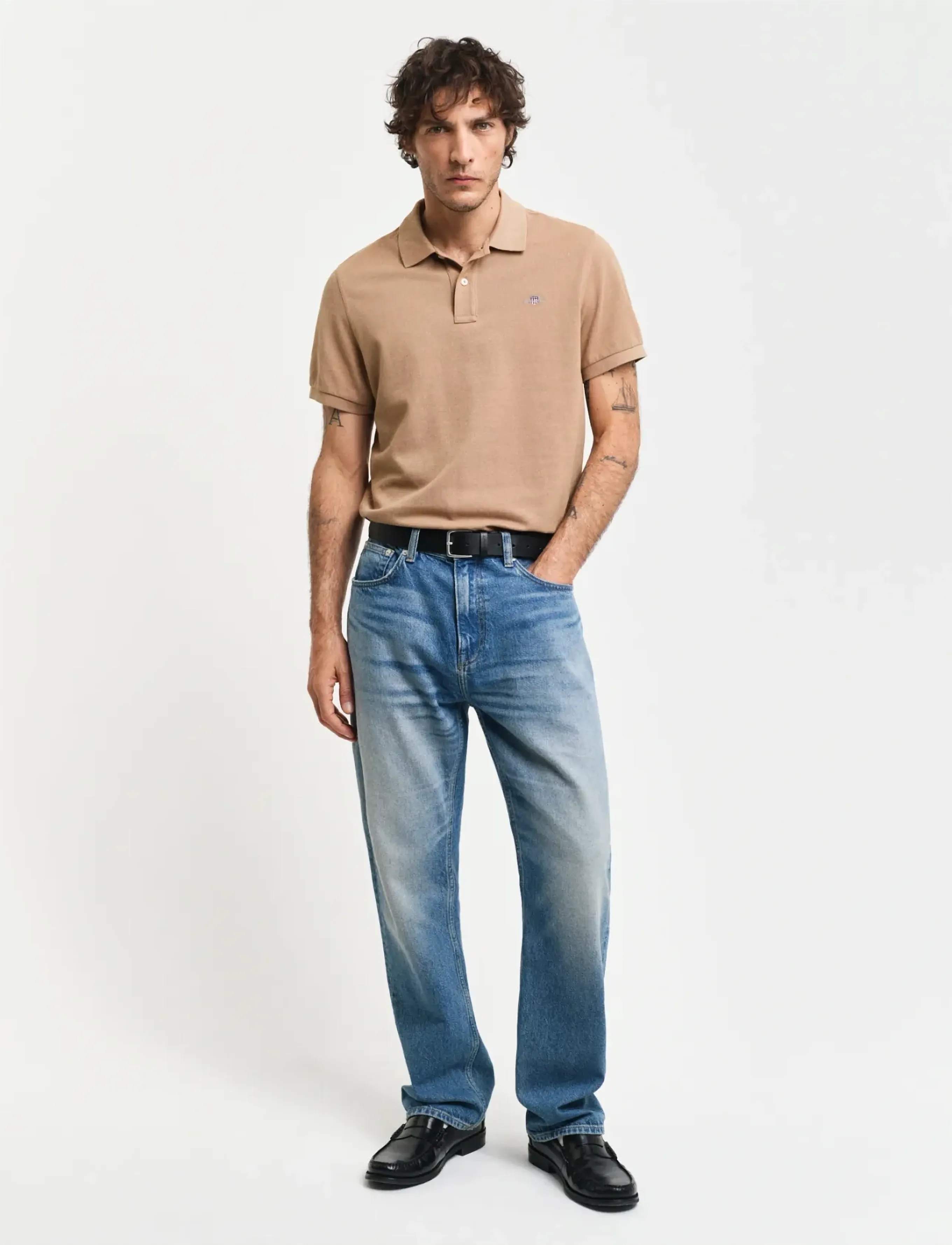 Gant - Classic Regular Polo Shirt - lühikeste varrukatega polod - warm khaki - 5
