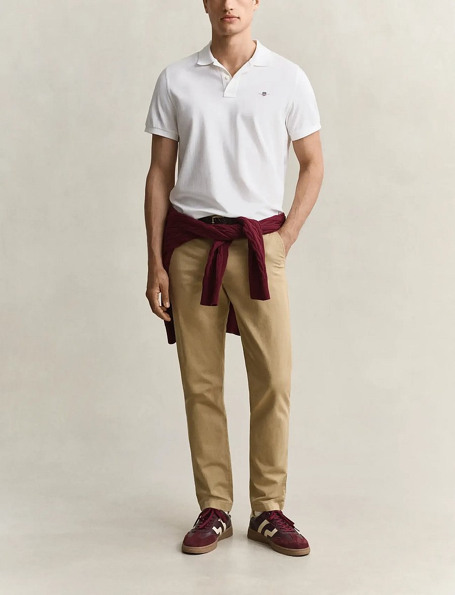 Gant - REG SHIELD SS PIQUE POLO - lühikeste varrukatega polod - white - 5