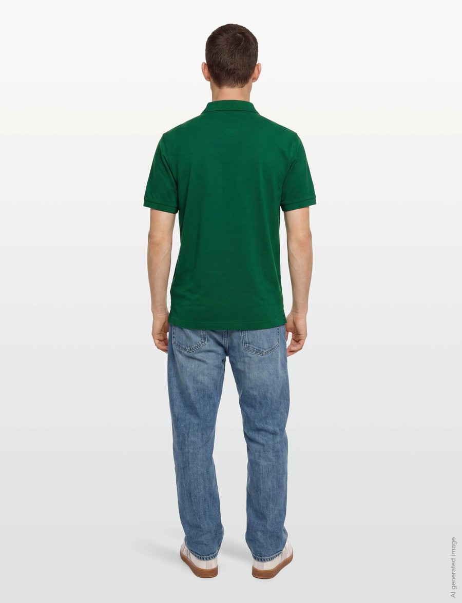 Gant - Classic Regular Polo Shirt - kortærmede poloer - wild green - 4