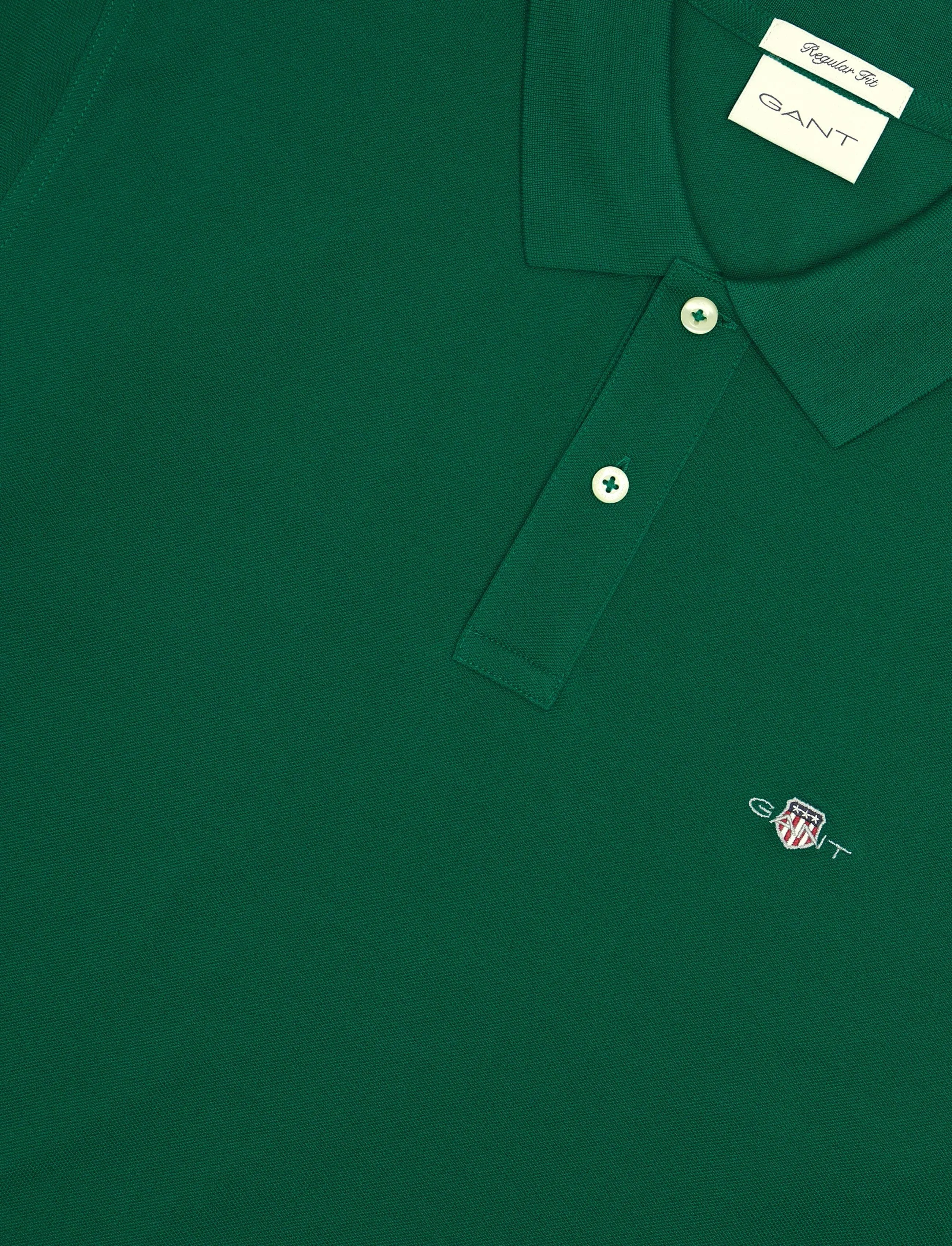 Gant - Classic Regular Polo Shirt - kortærmede poloer - wild green - 2