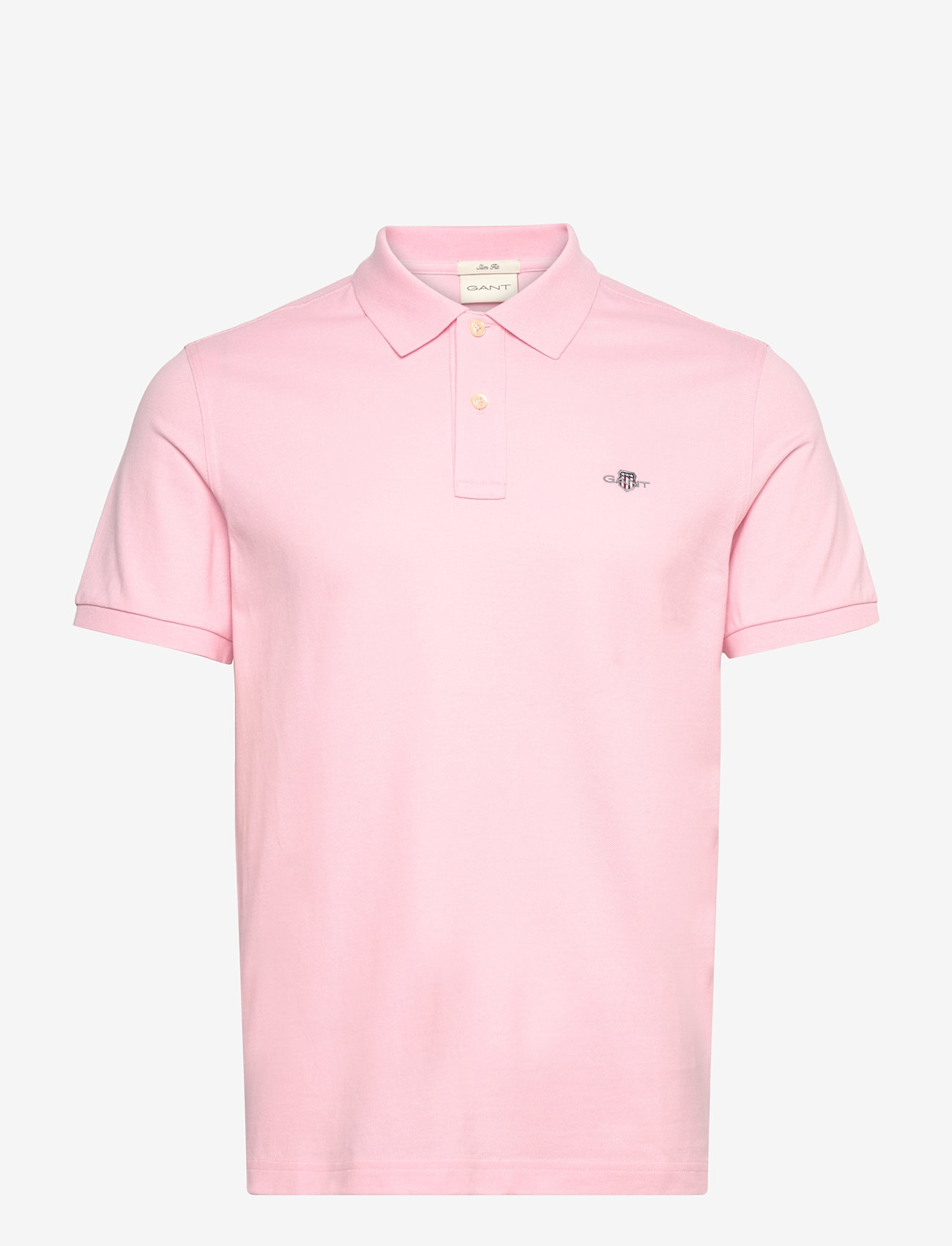 GANT - SLIM SHIELD SS PIQUE POLO - alussärgid ja t-särgid - california pink - 0