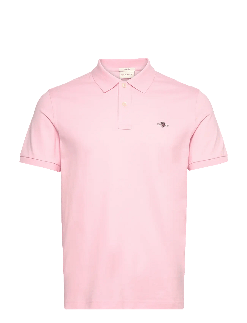 GANT - SLIM SHIELD SS PIQUE POLO - alussärgid ja t-särgid - california pink - 0