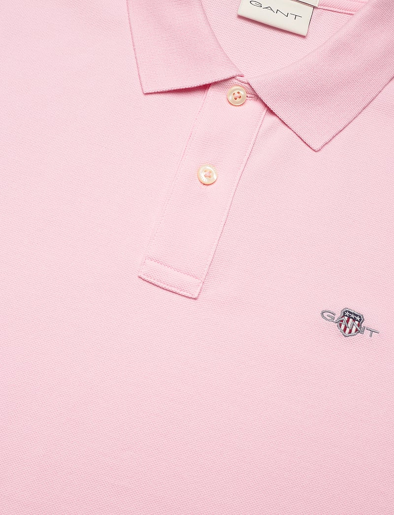 GANT - SLIM SHIELD SS PIQUE POLO - alussärgid ja t-särgid - california pink - 2