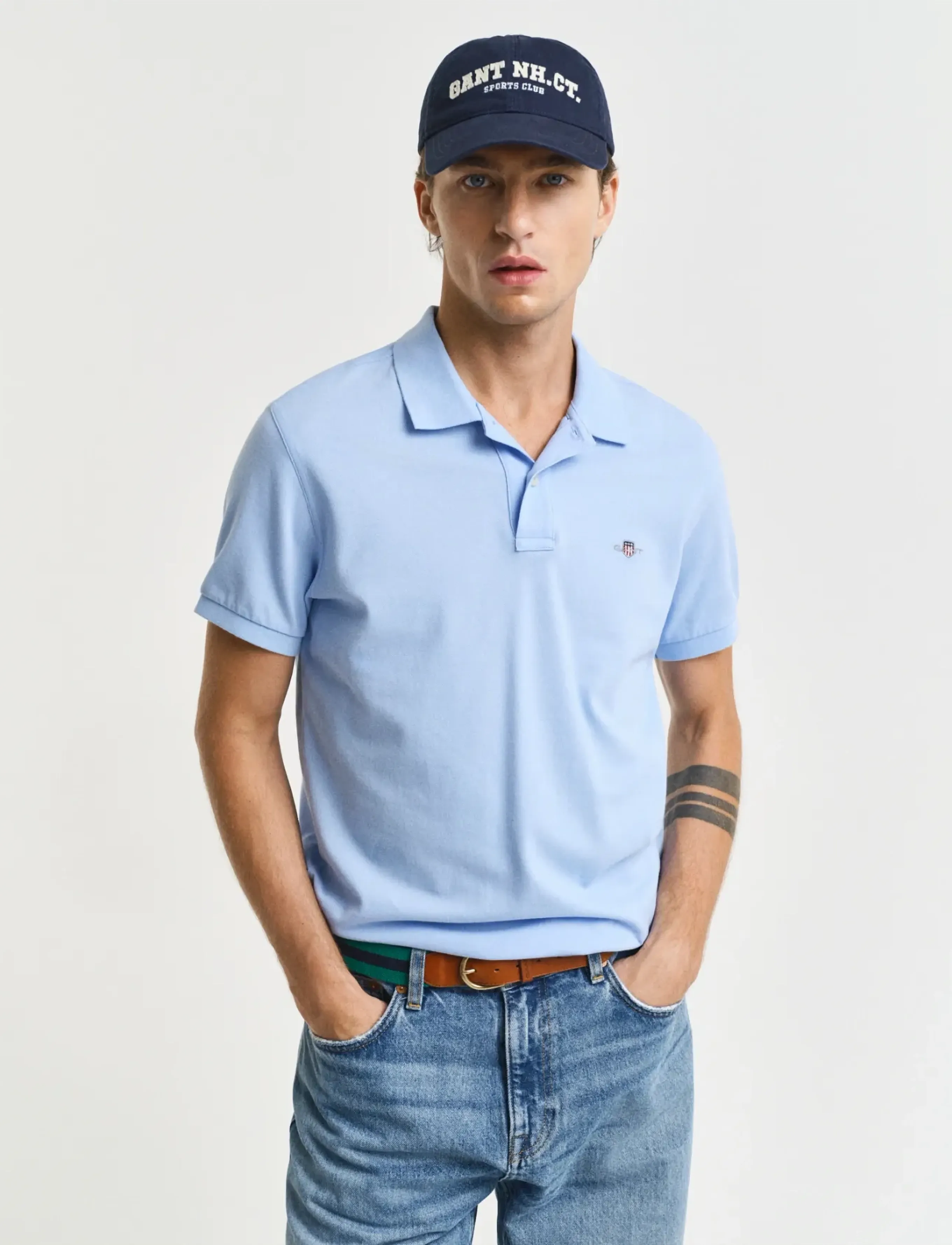 Gant Classic Slim Polo Shirt - Pikéer - CAPRI BLUE / blue