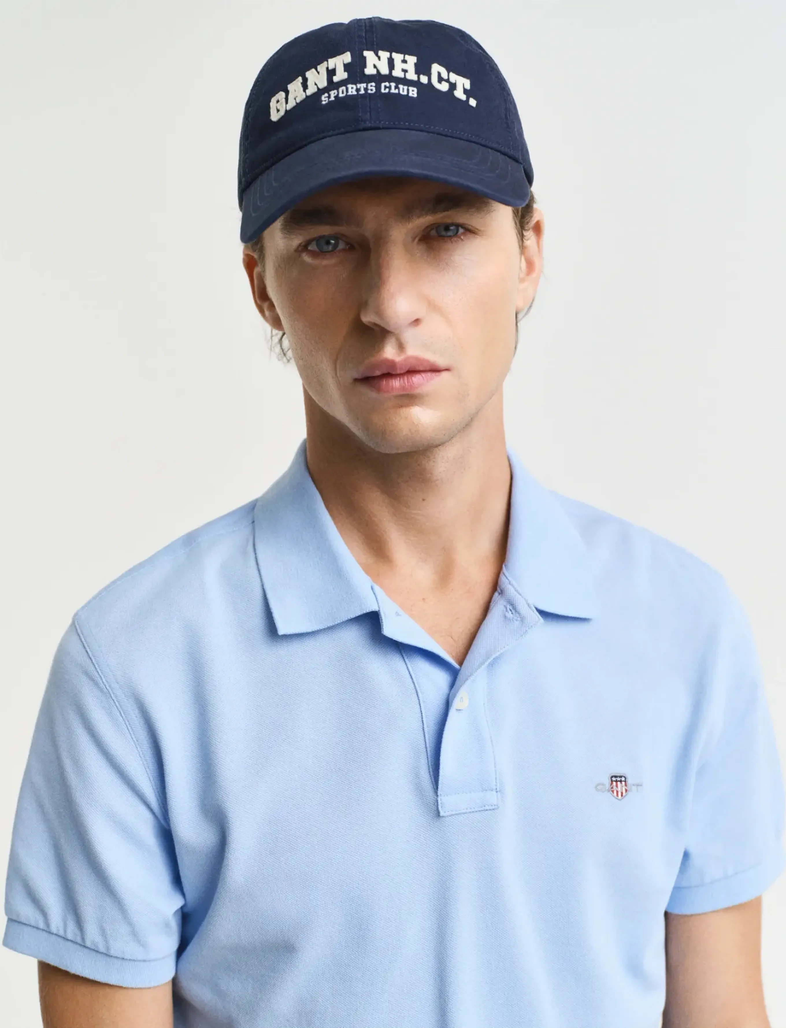 Gant - Classic Slim Polo Shirt - alussärgid ja t-särgid - capri blue - 4
