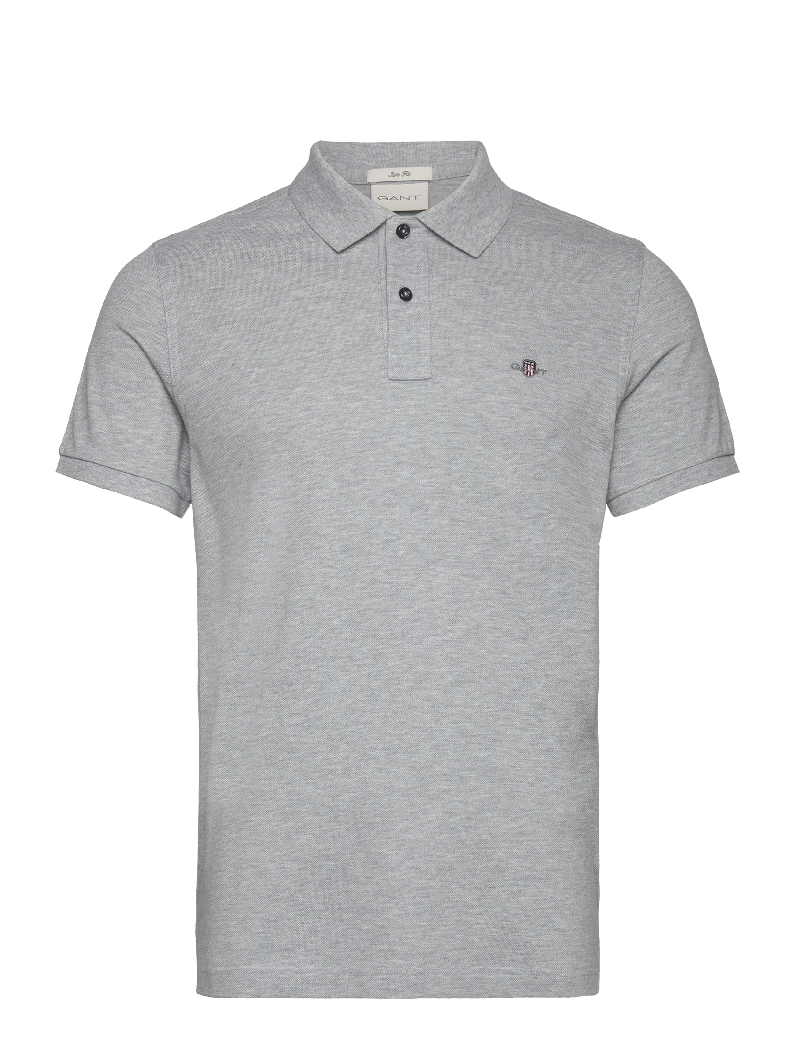 Gant Classic Slim Polo Shirt - All products - GREY MELANGE / grey