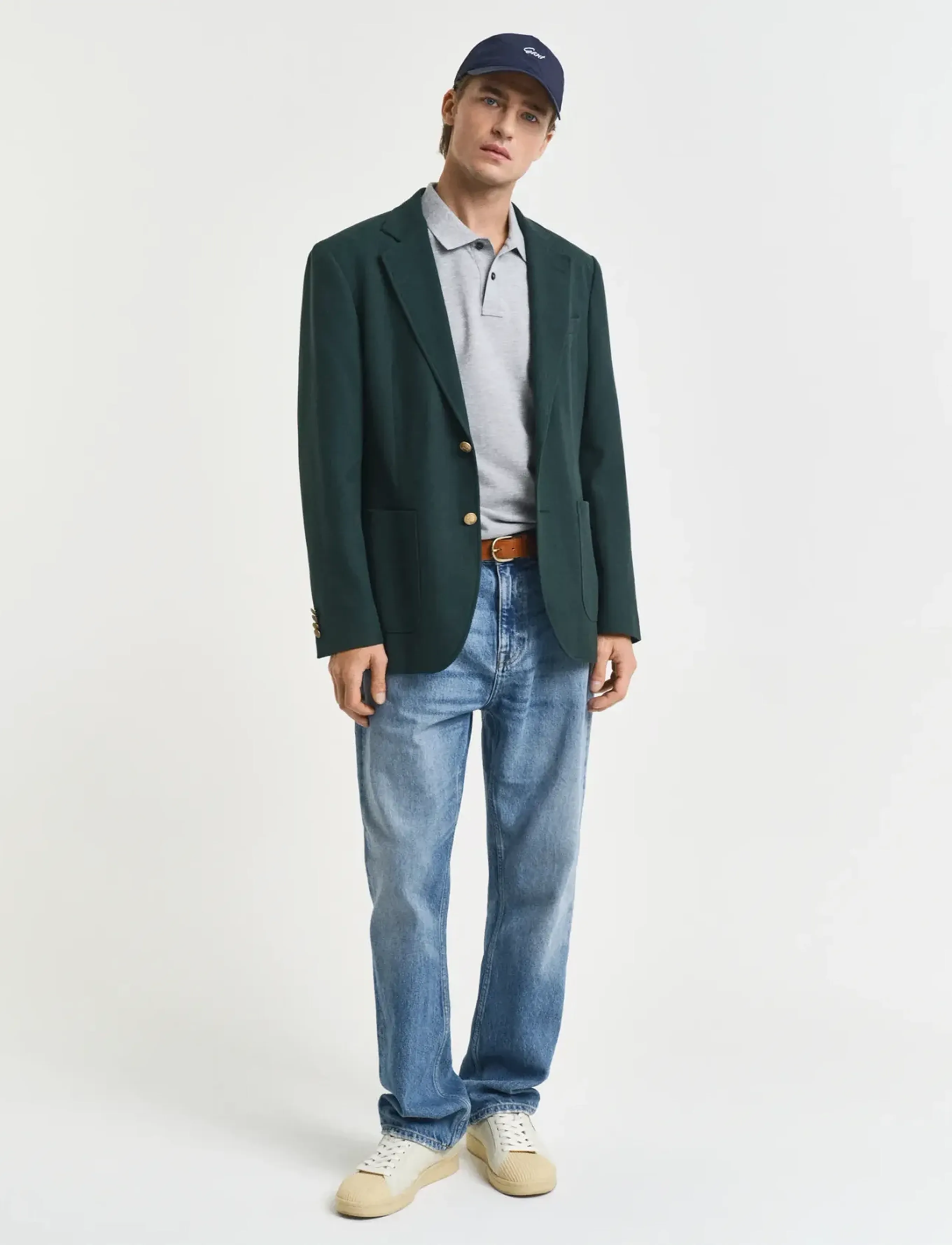 Gant - Classic Slim Polo Shirt - oberteile & t-shirts - grey melange - 5