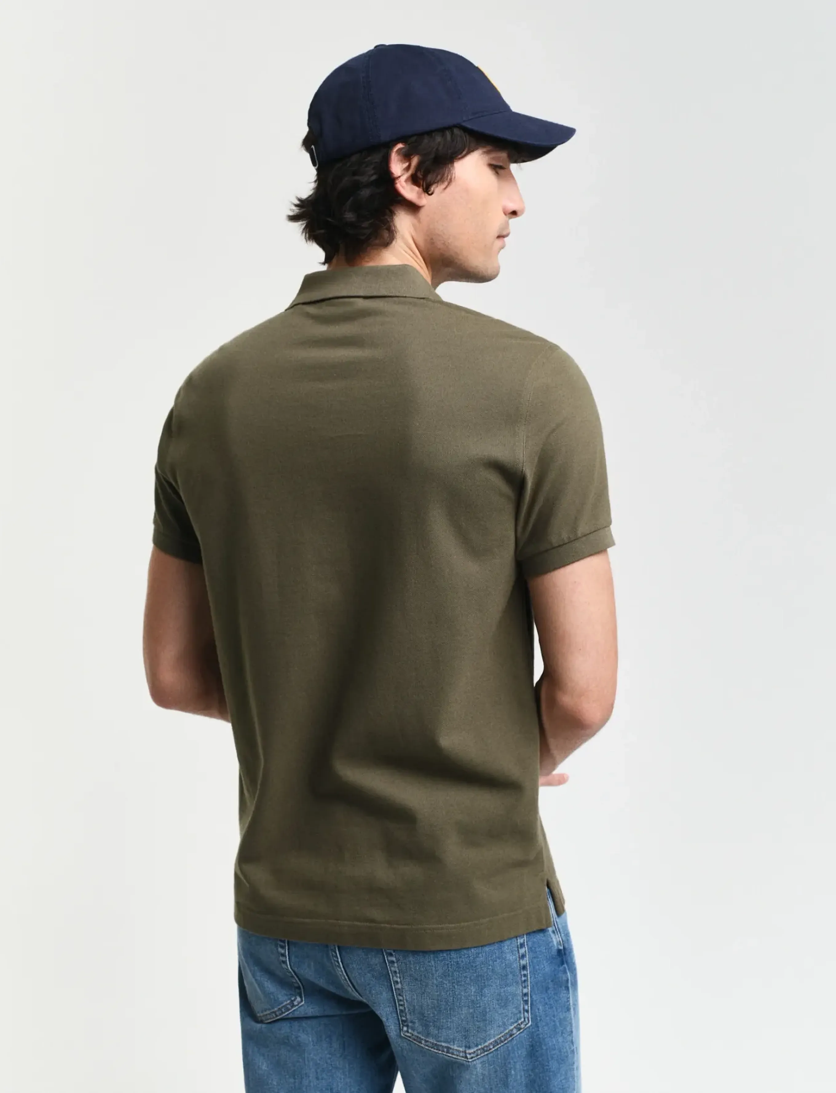 Gant - Classic Slim Polo Shirt - alussärgid ja t-särgid - juniper green - 3
