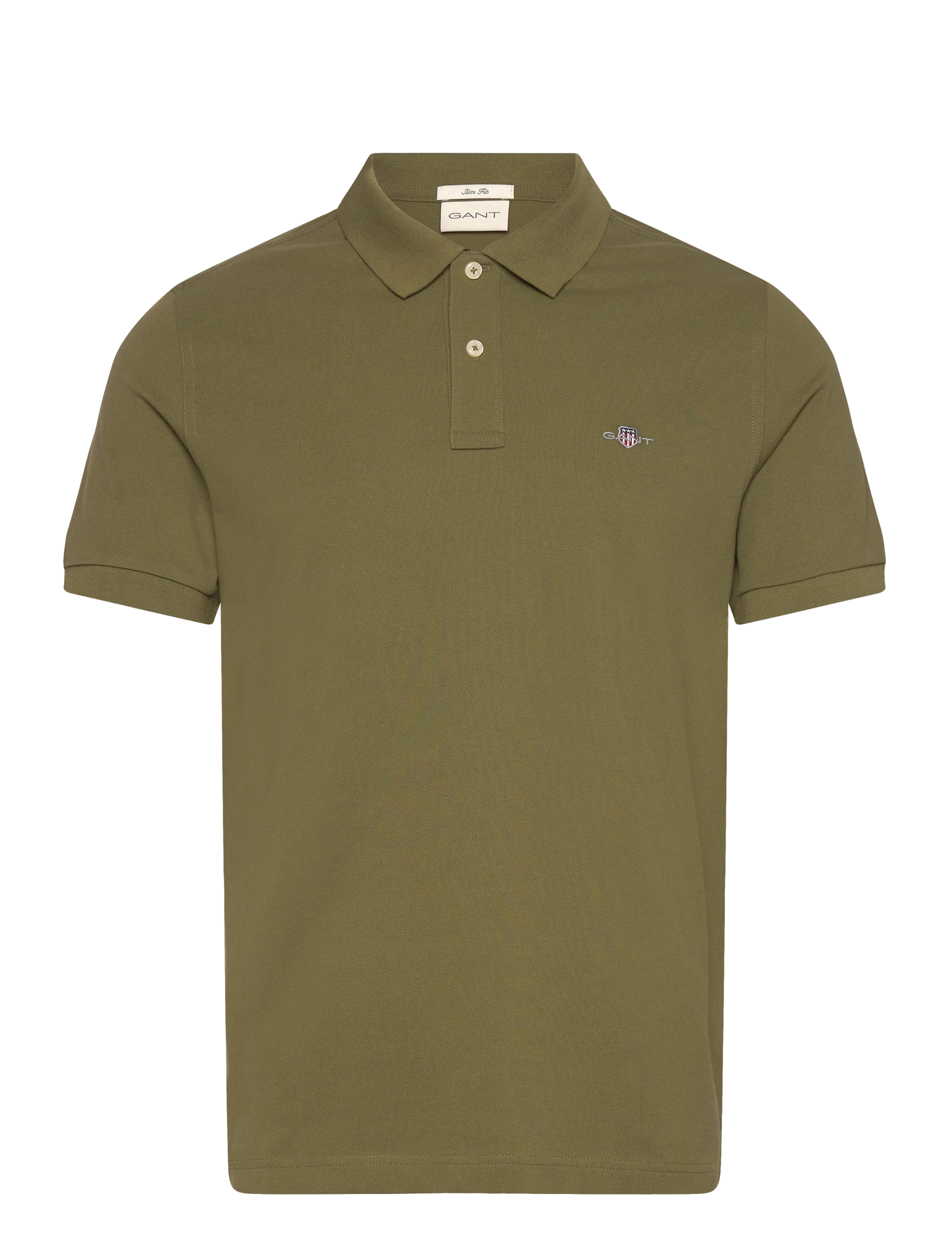 Gant Classic Slim Polo Shirt - All products - MOSS GREEN / grey