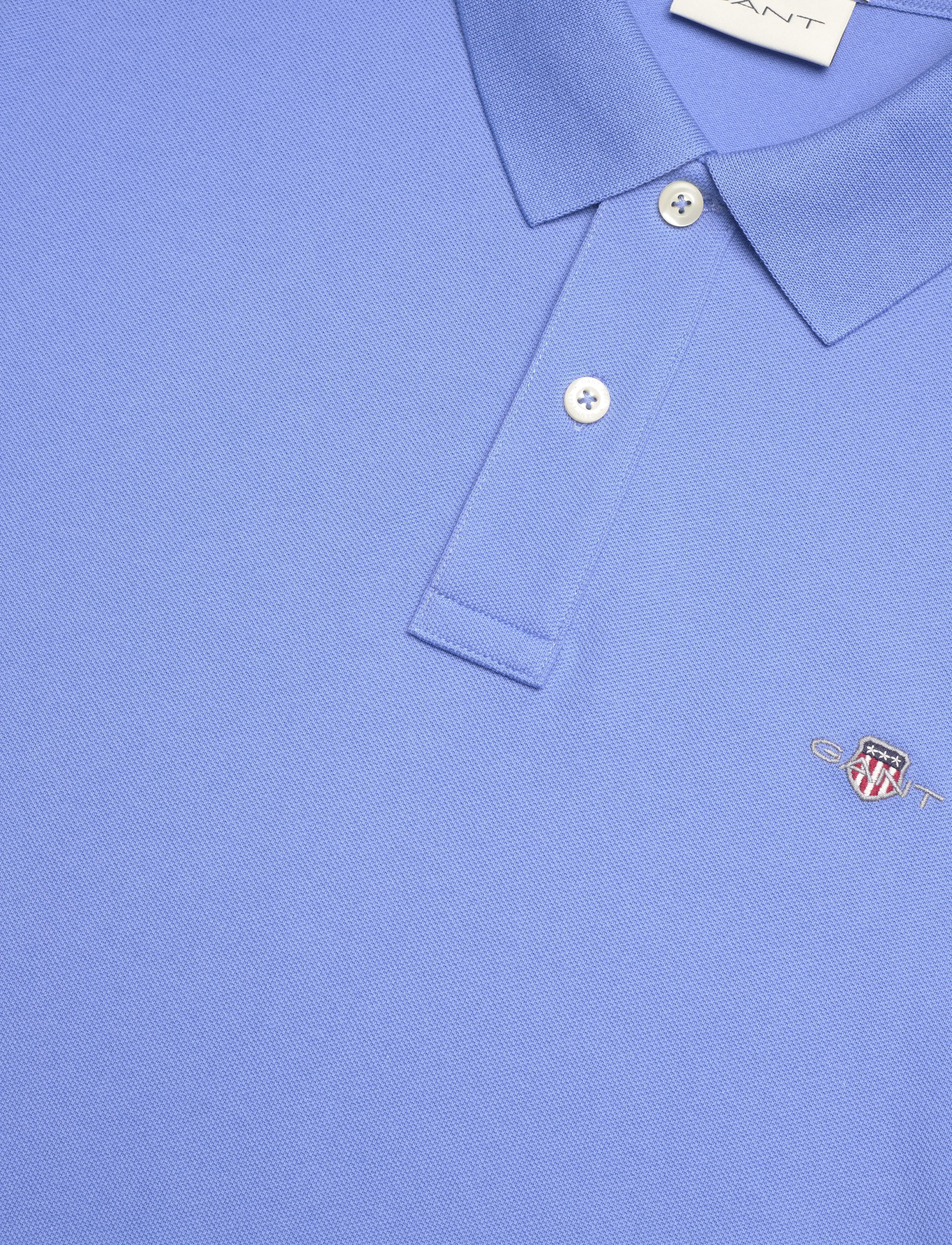 Gant - Classic Slim Polo Shirt - alussärgid ja t-särgid - perfect blue - 2