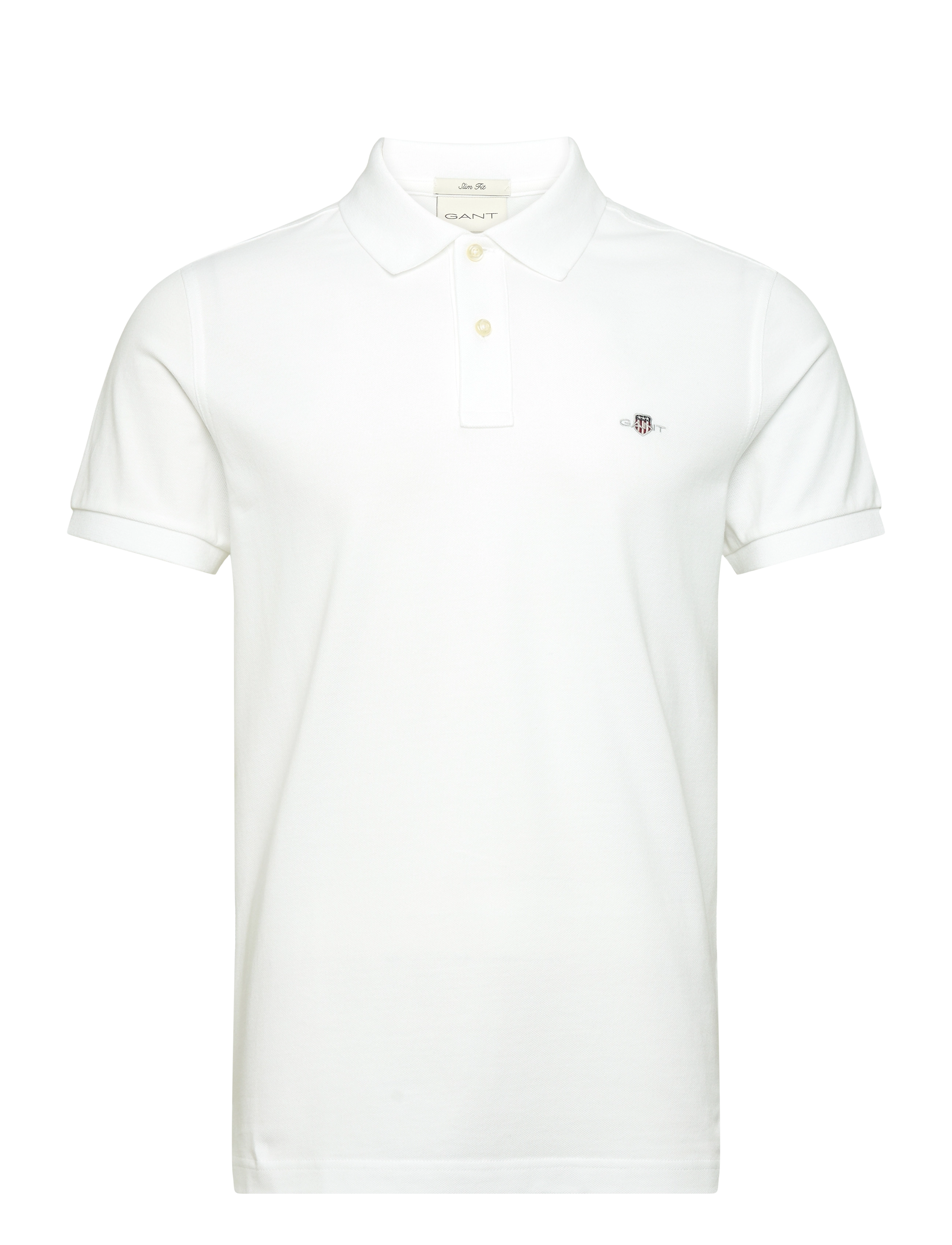 Gant Classic Slim Polo Shirt - All products - WHITE / white