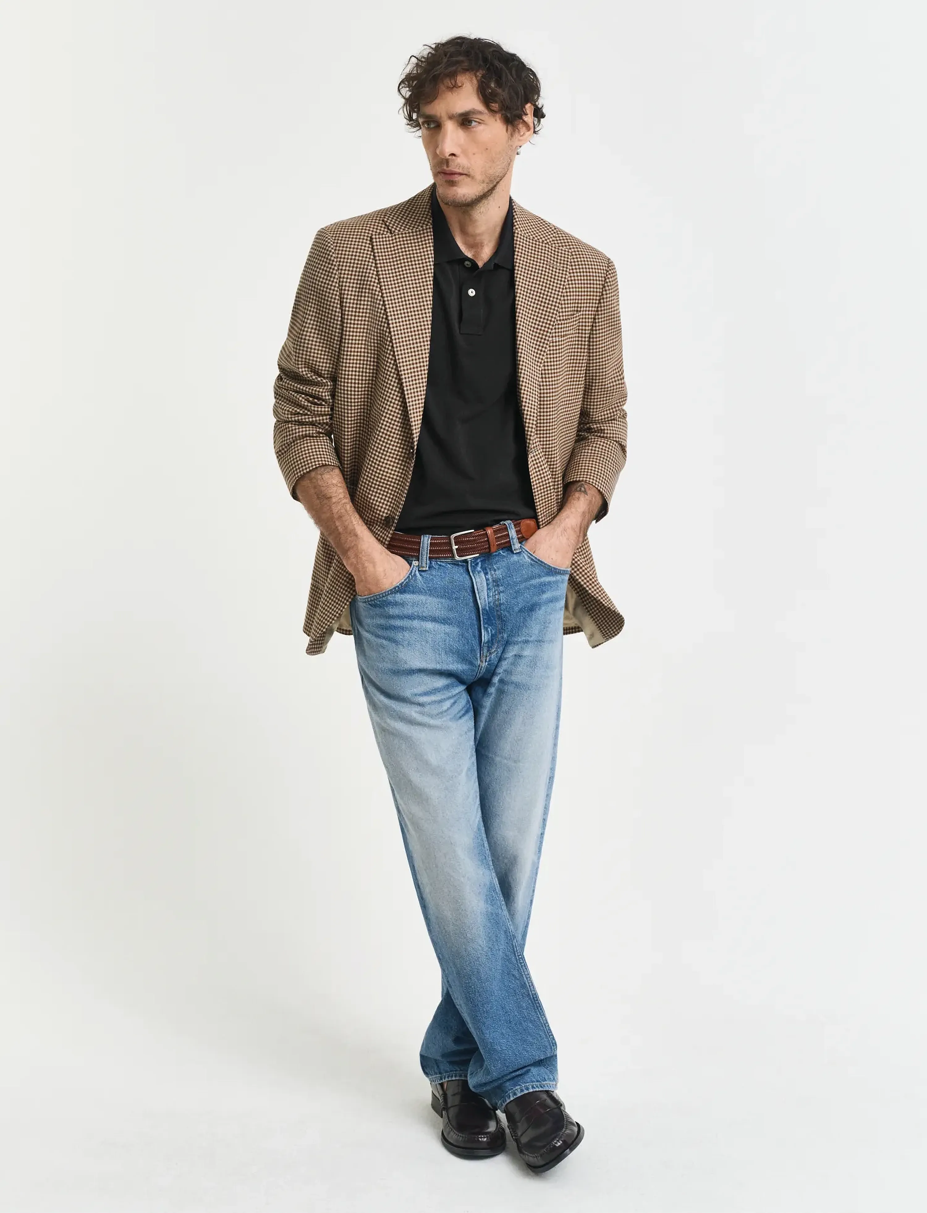 Gant - Long Sleeve Polo Shirt - long-sleeved polos - black - 5
