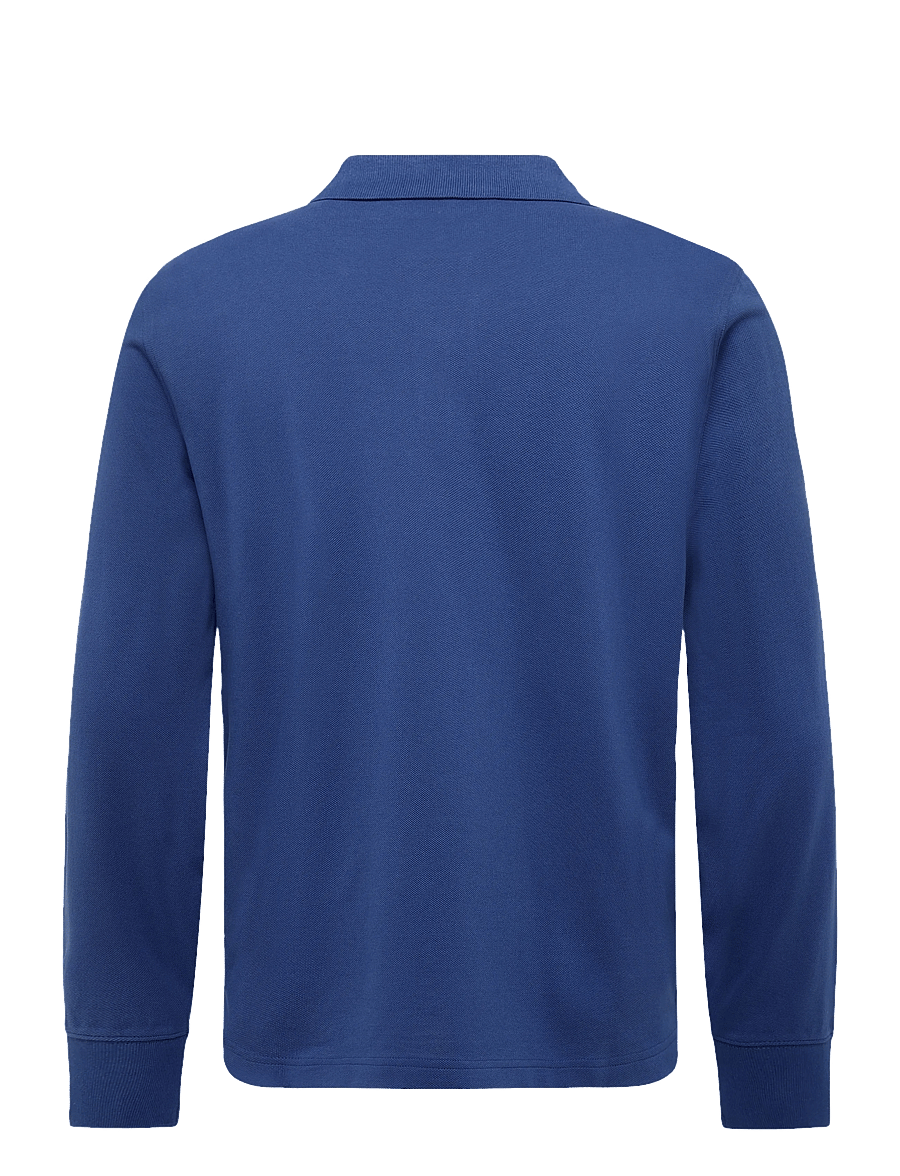 Gant - Long Sleeve Polo Shirt - langärmelig - crisp blue - 1