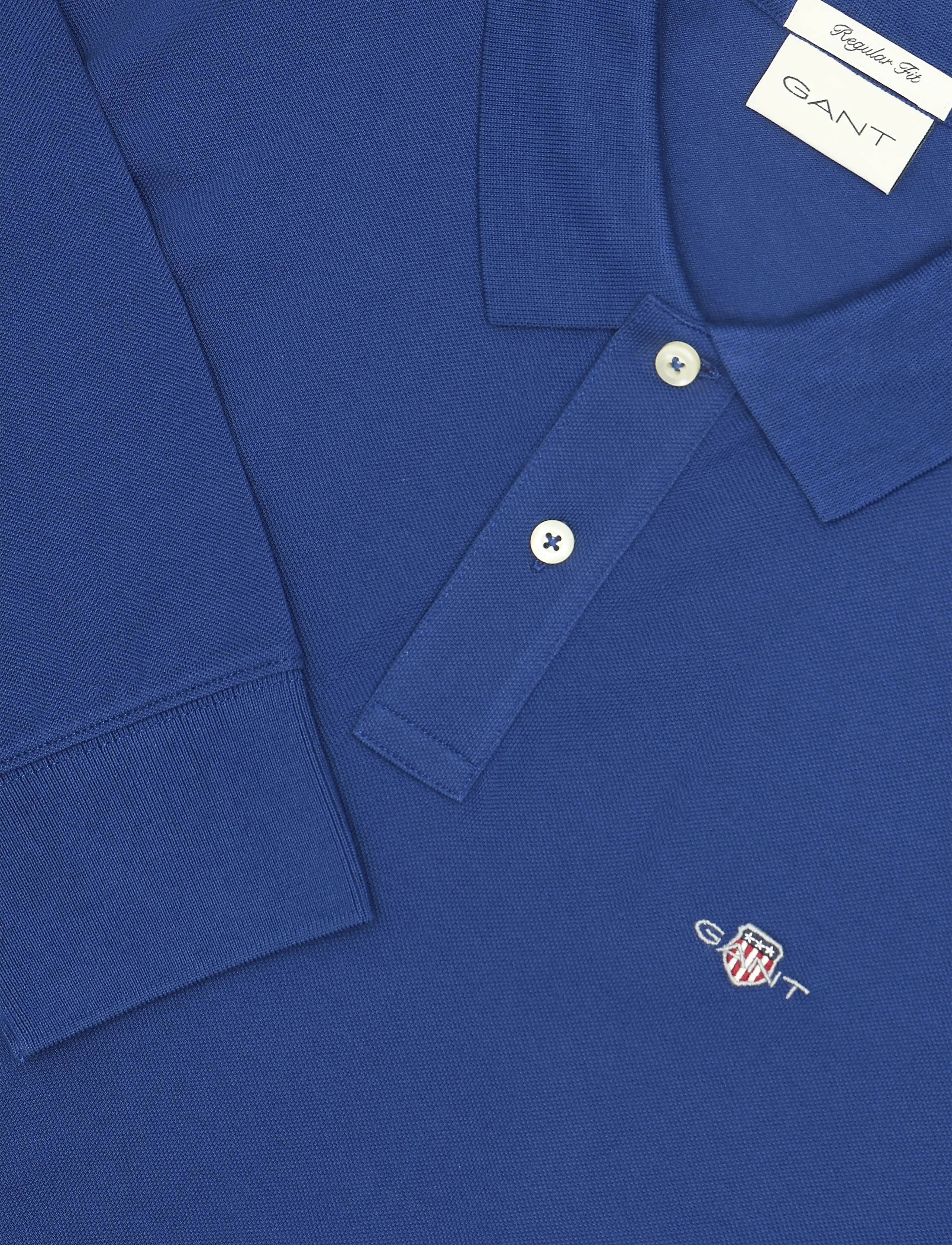 Gant - Long Sleeve Polo Shirt - langärmelig - crisp blue - 2