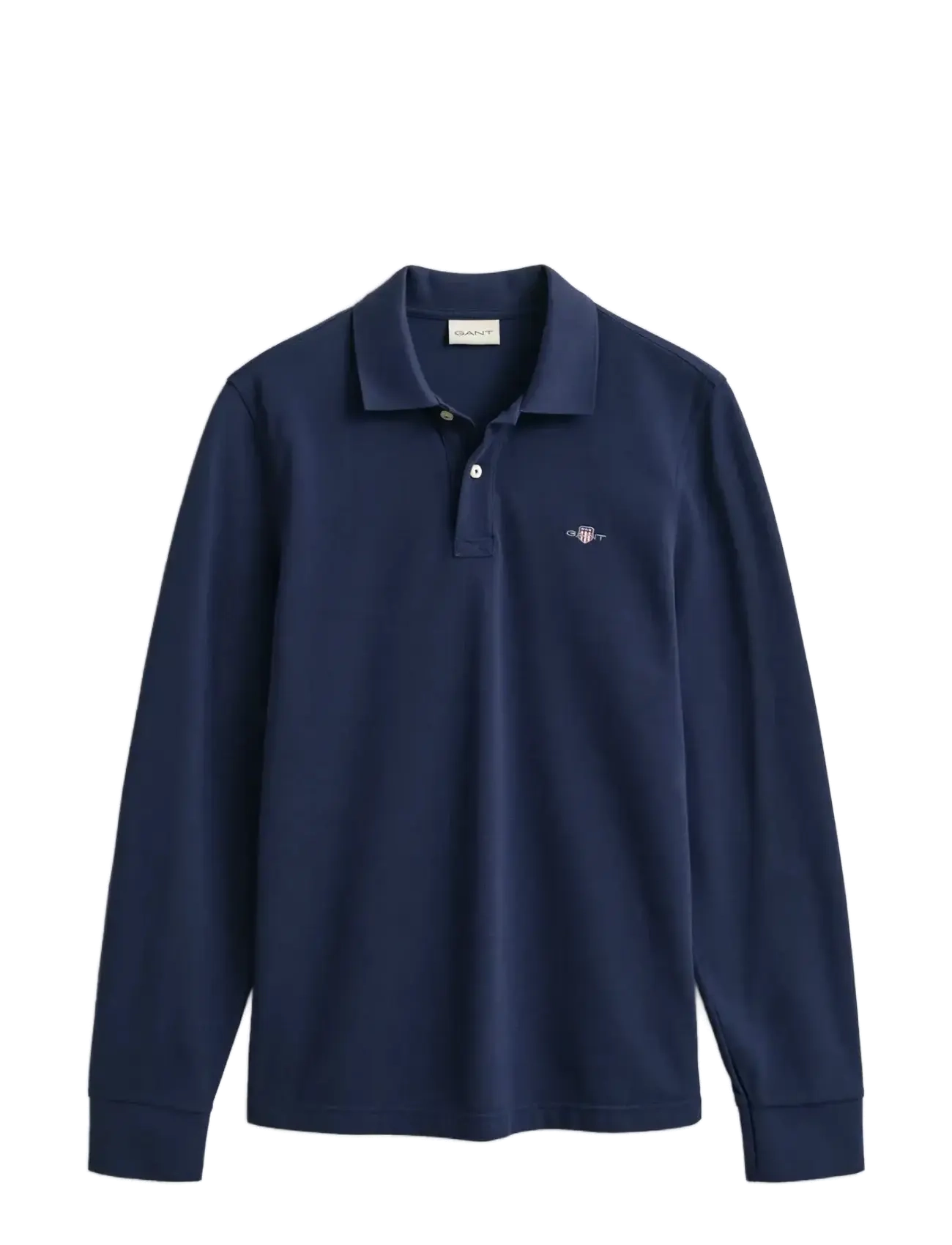 GANT Lange Ärmel Polo Shirt Navy - XXXXL - Herren