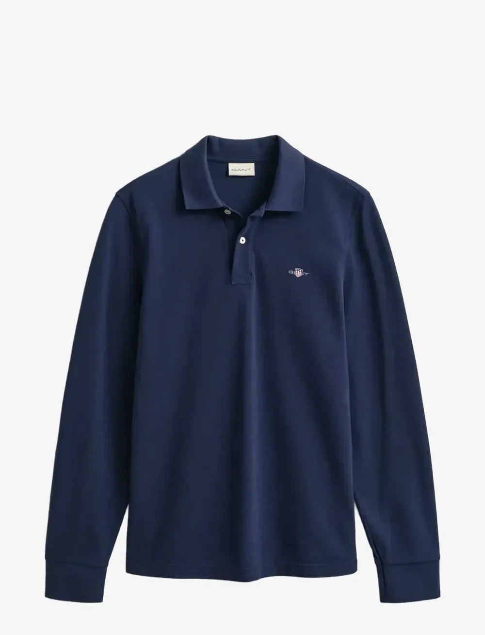 GANT - REG SHIELD LS PIQUE RUGGER - long-sleeved polos - evening blue - 1