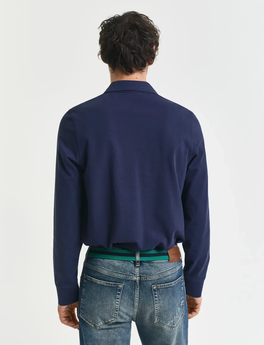 GANT - REG SHIELD LS PIQUE RUGGER - long-sleeved polos - evening blue - 3