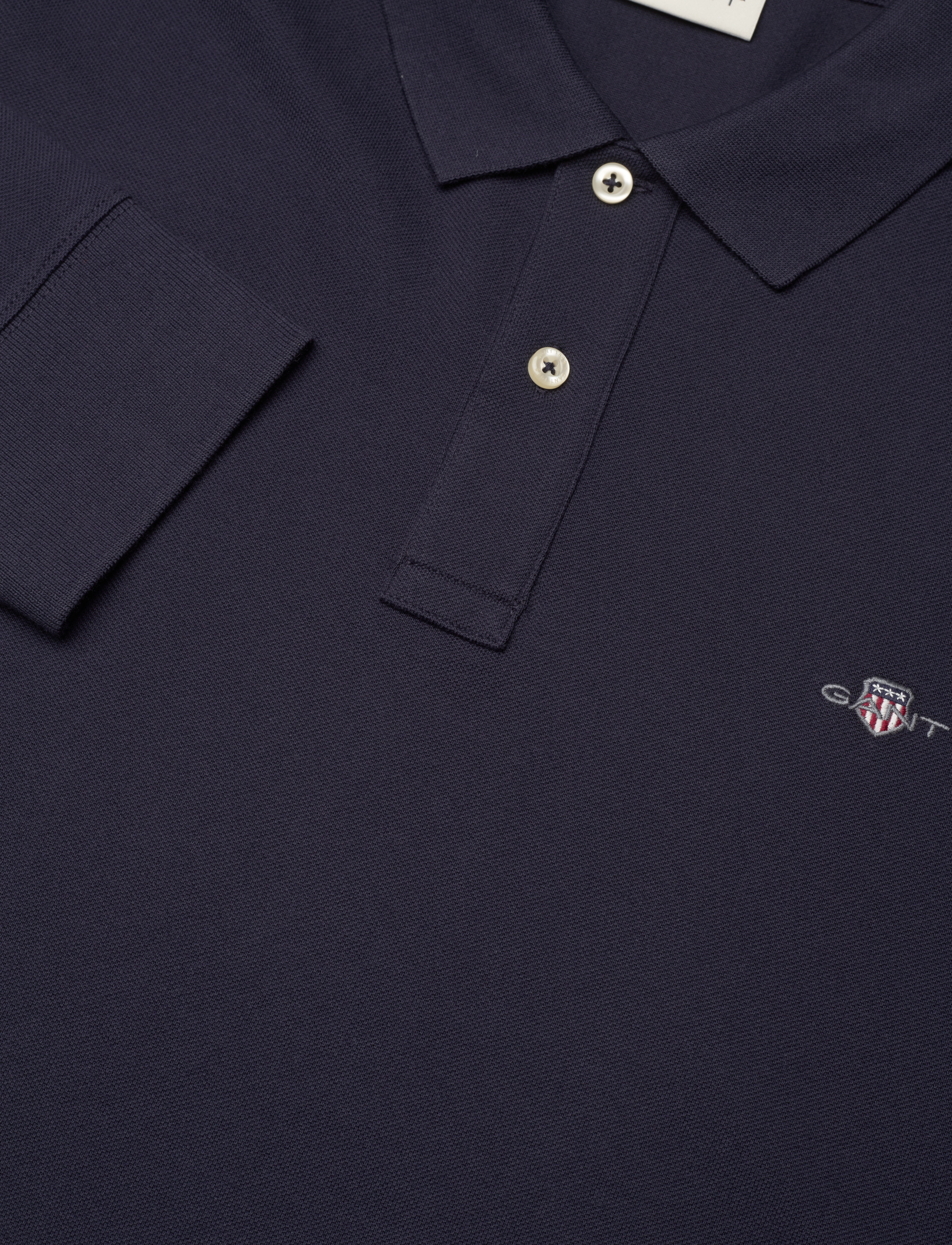 Gant - REG SHIELD LS PIQUE POLO - langärmelig - evening blue - 5