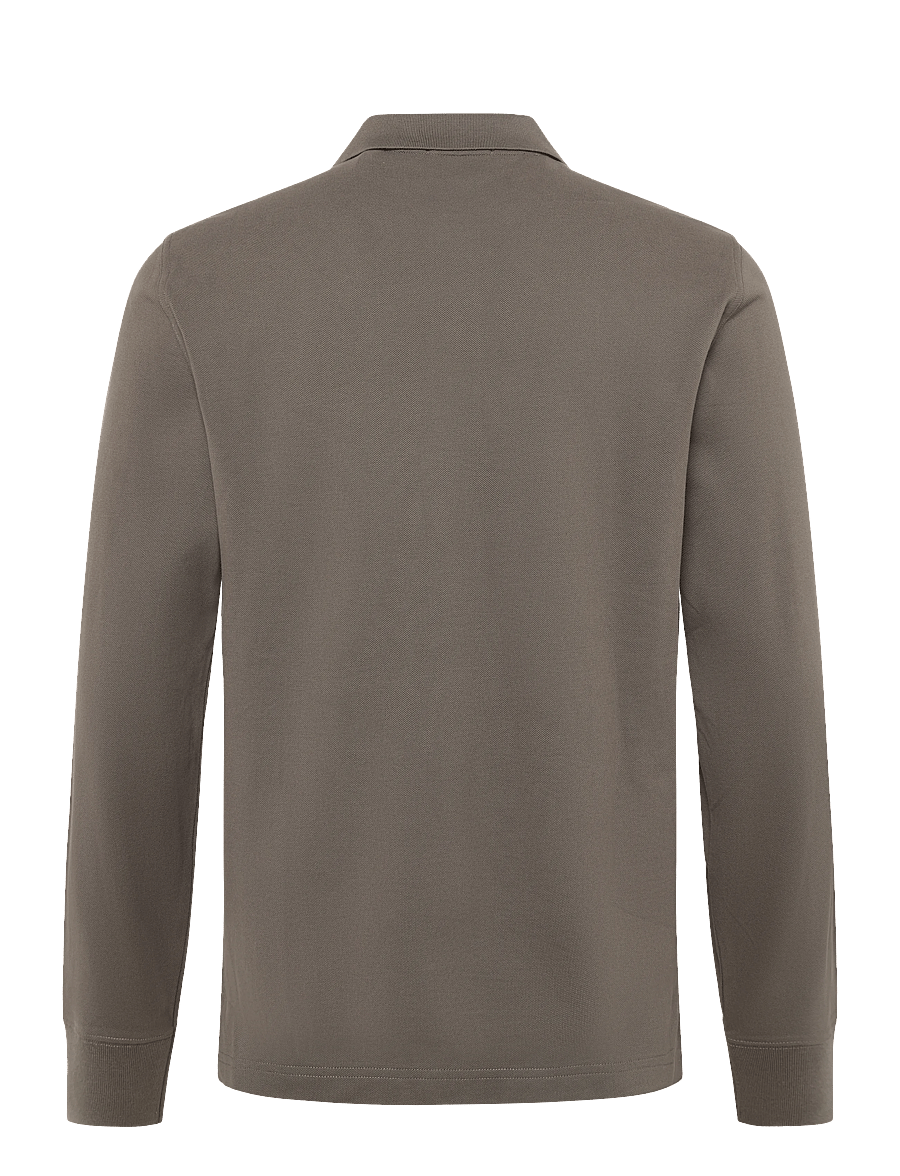 Gant - Long Sleeve Polo Shirt - langärmelig - faded taupe - 2