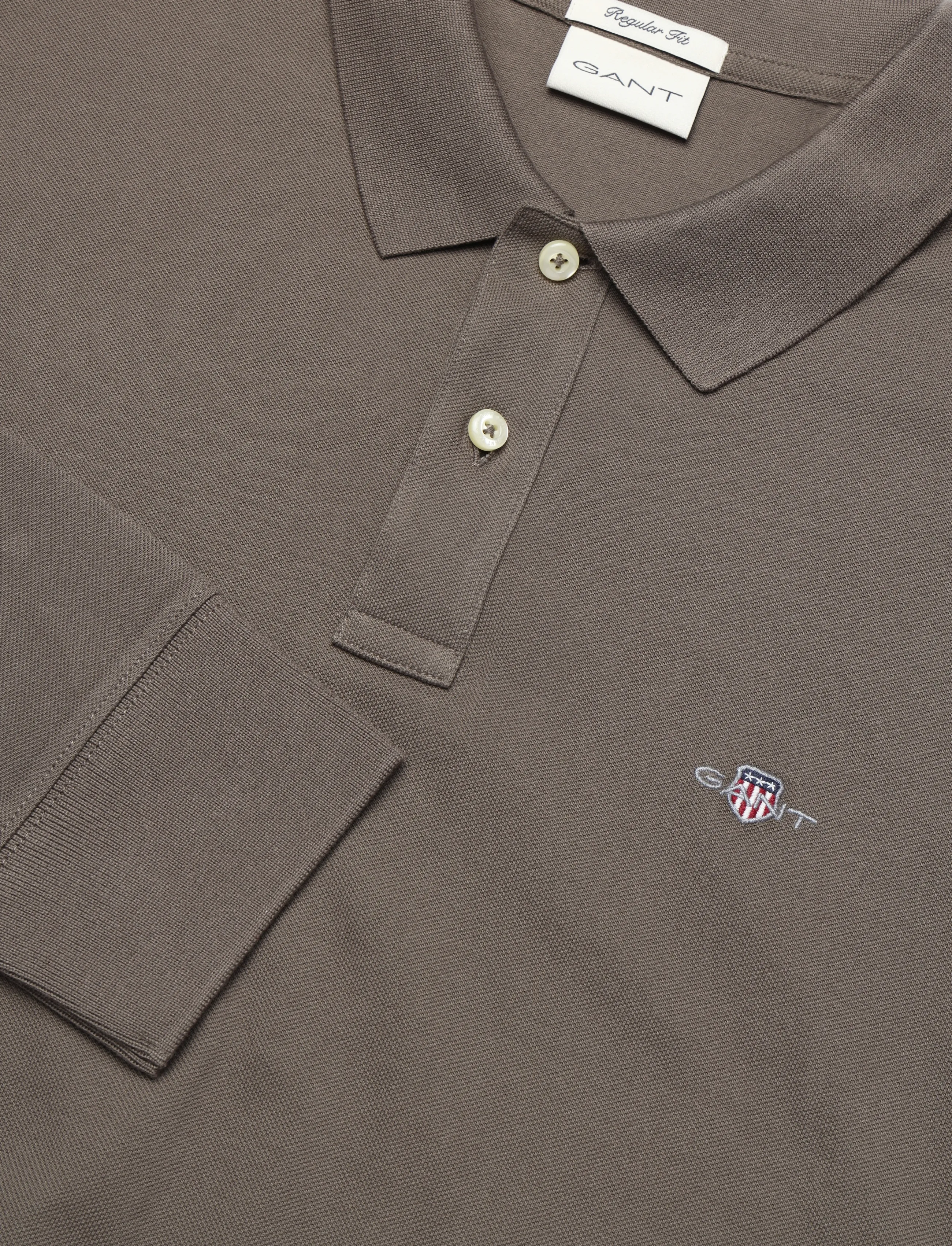 Gant - REG SHIELD LS PIQUE POLO - langärmelig - faded taupe - 2