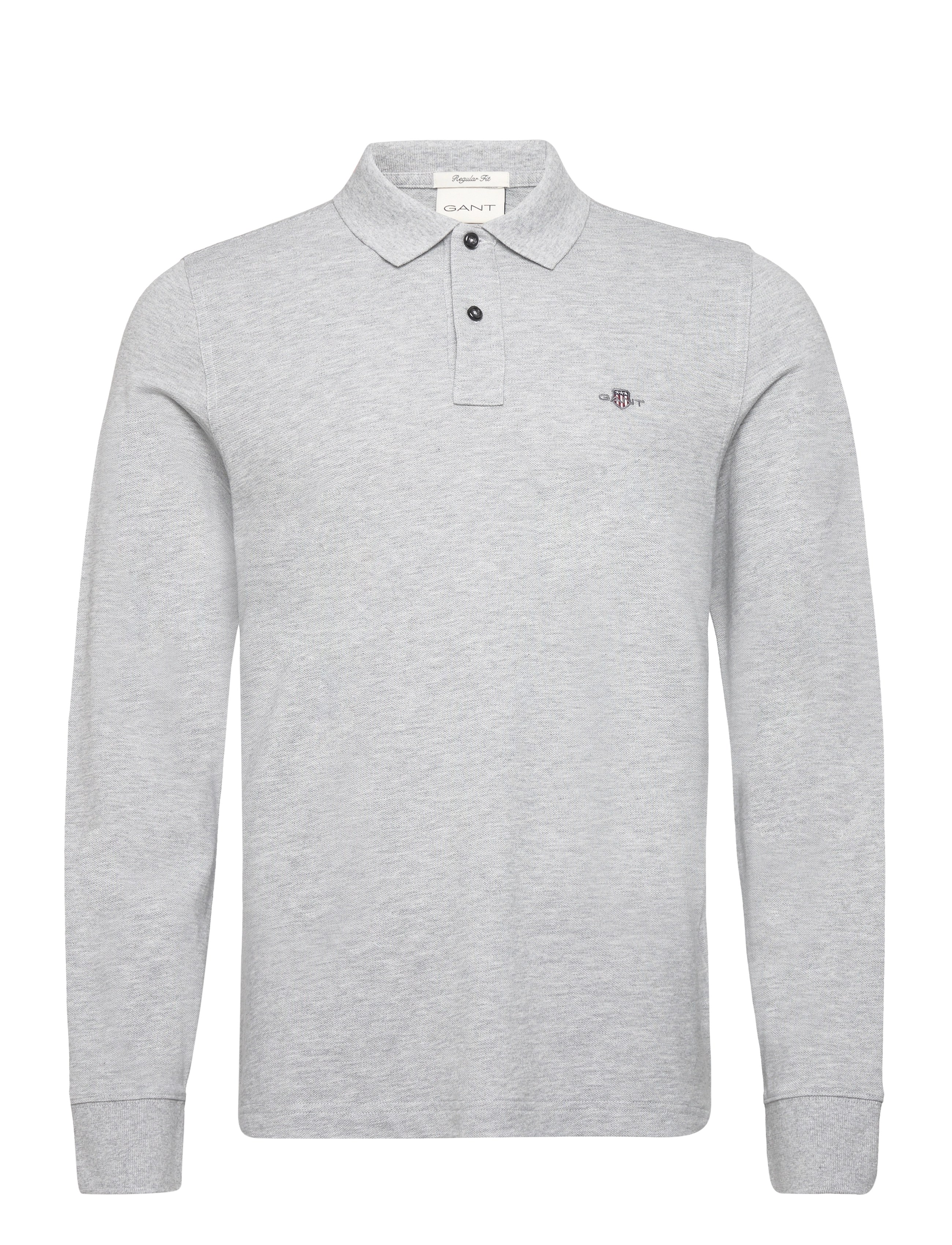GANT Lange Ärmel Polo Shirt Grau - XXXXL - Herren