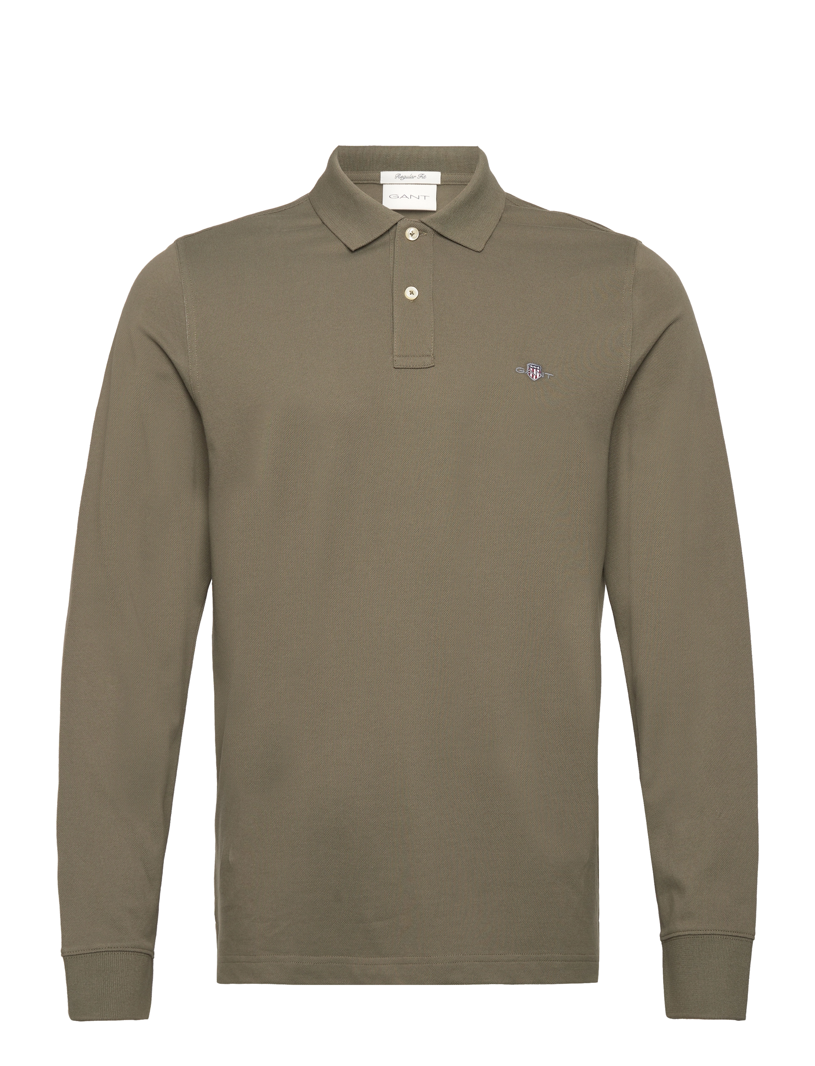 Gant - Long Sleeve Polo Shirt - langärmelig - juniper green - 1
