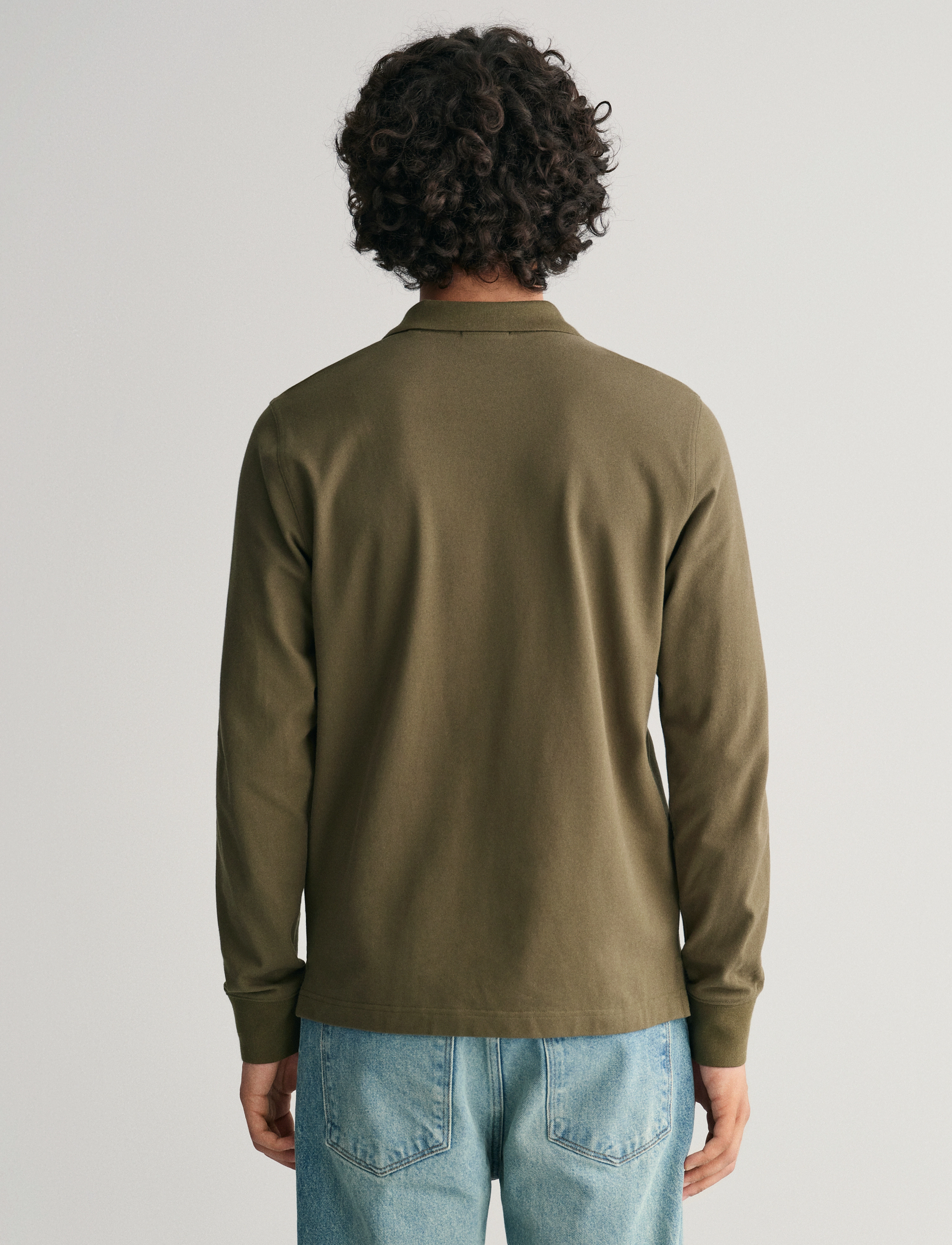 Gant - Long Sleeve Polo Shirt - langärmelig - juniper green - 3