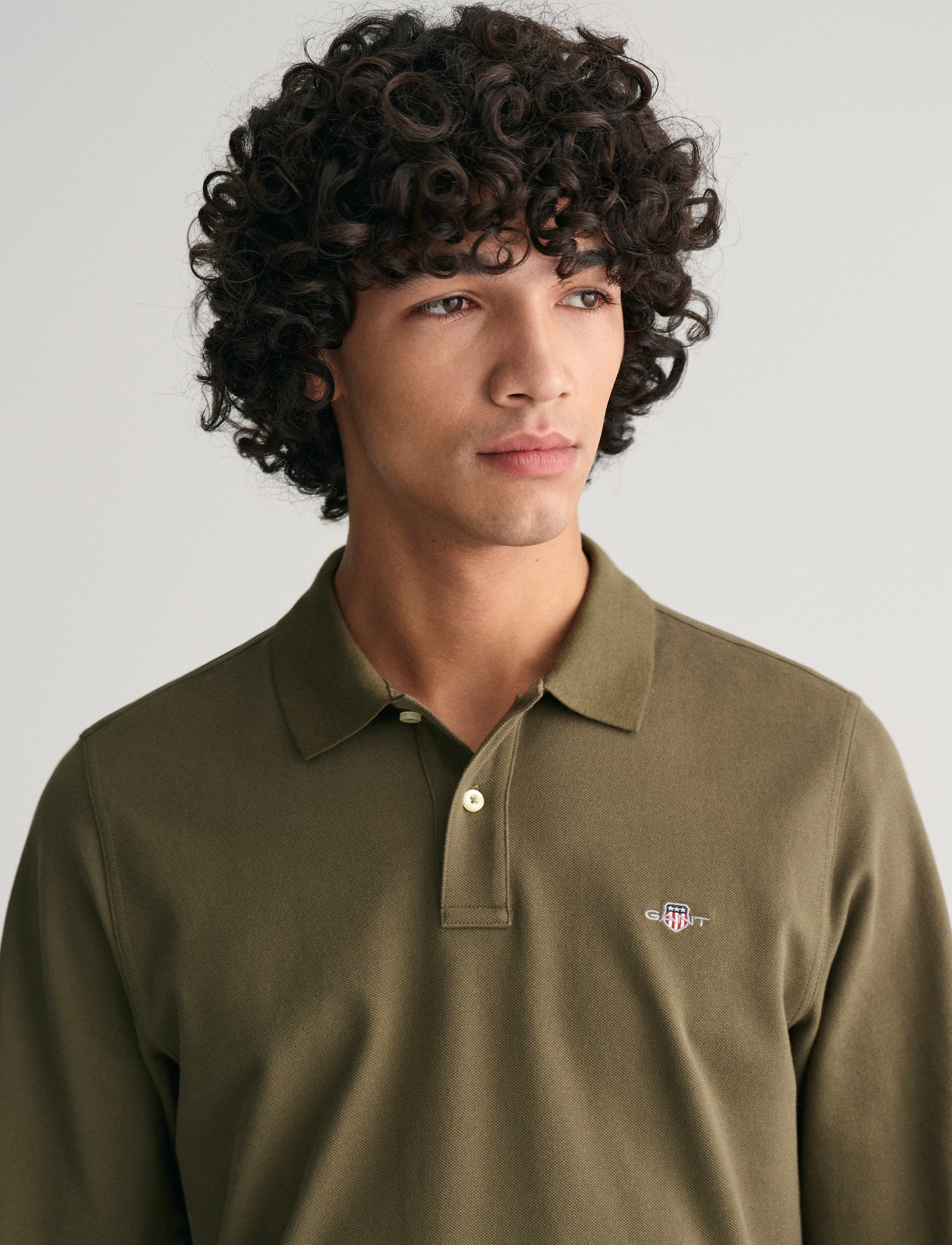 Gant - Long Sleeve Polo Shirt - langärmelig - juniper green - 4