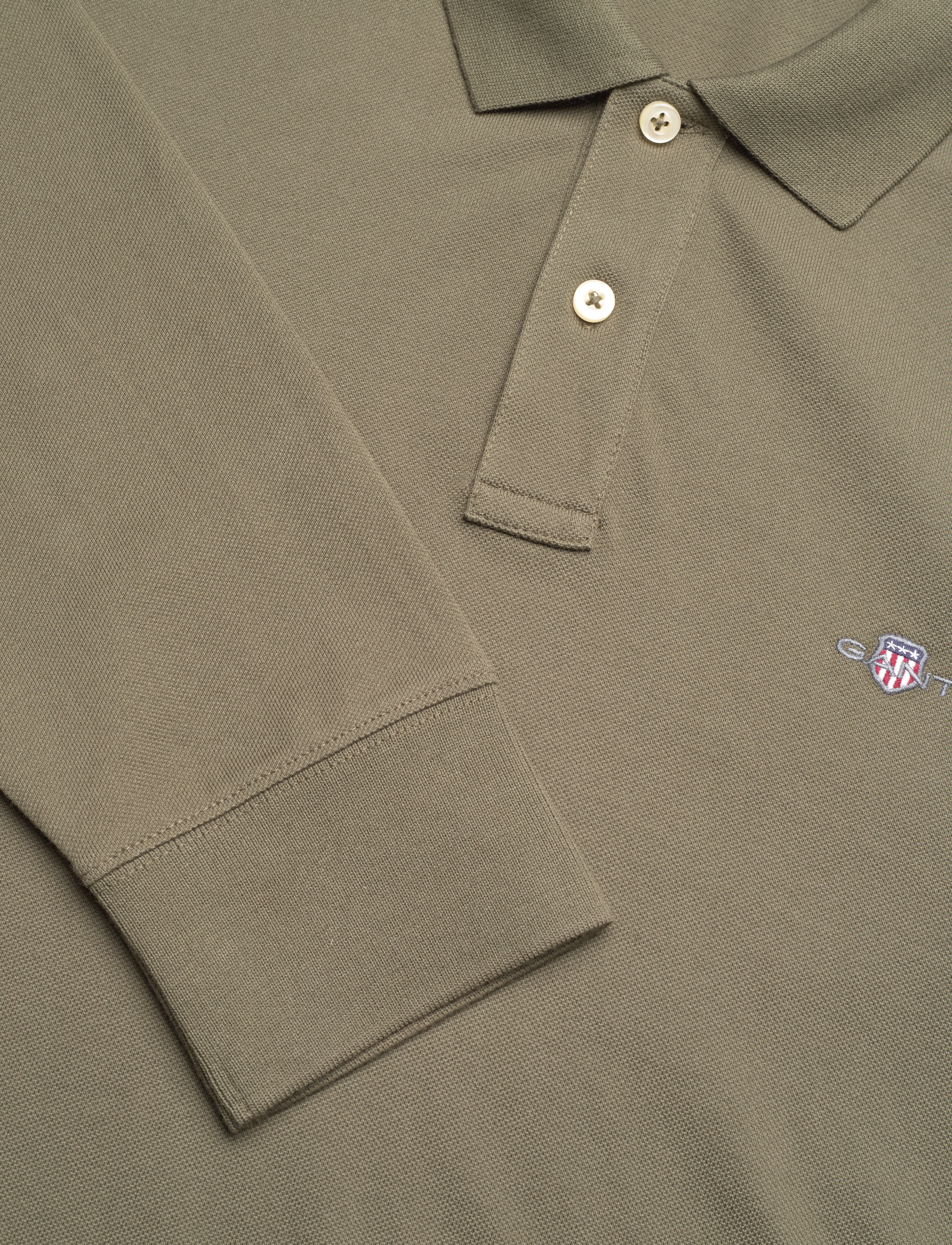 Gant - Long Sleeve Polo Shirt - langärmelig - juniper green - 5