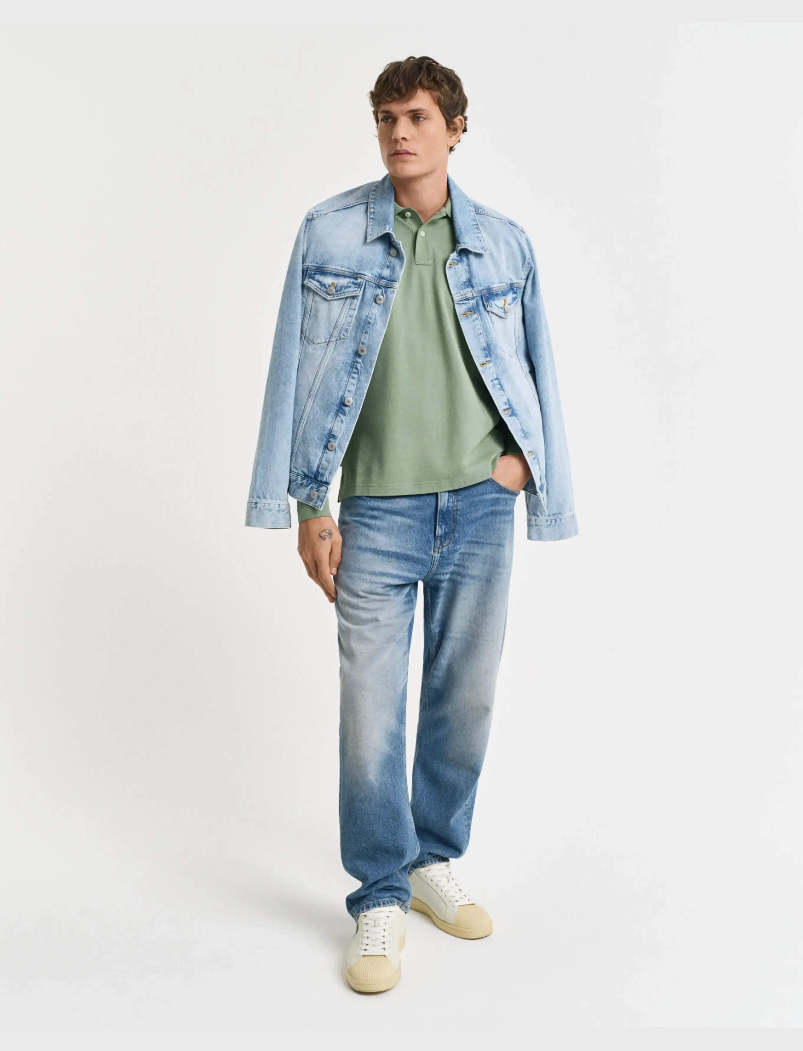 Gant - Long Sleeve Polo Shirt - langermede - kalamata green - 5