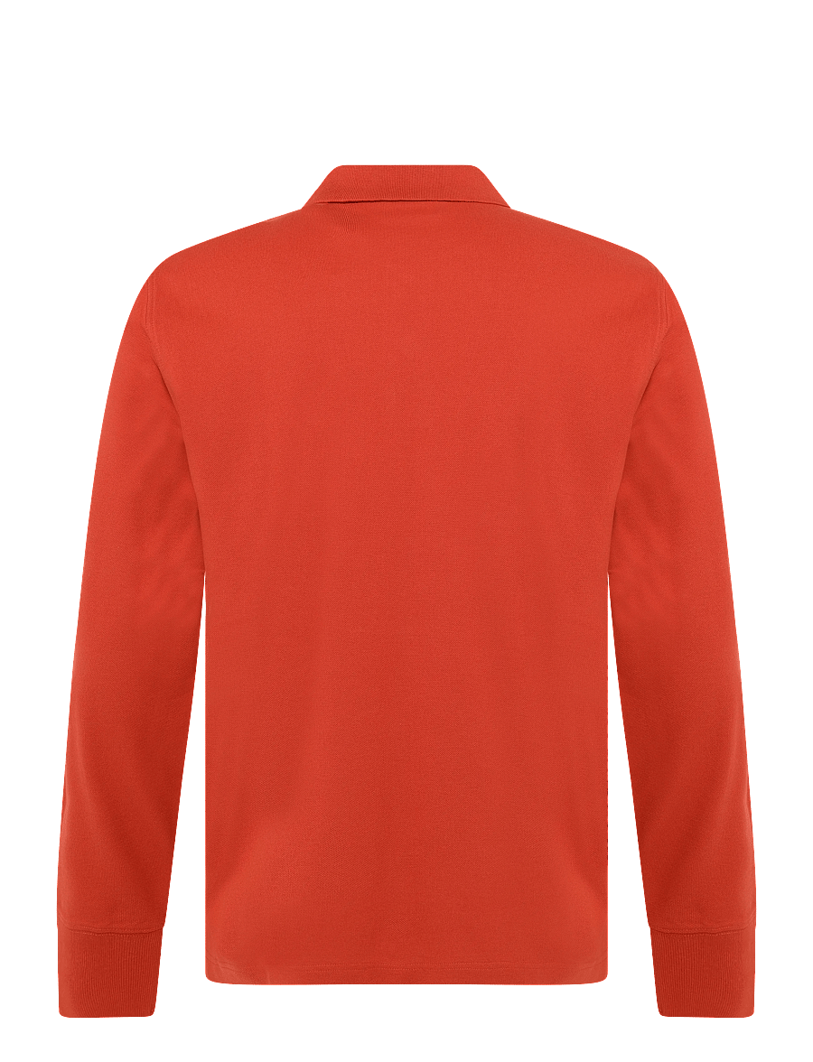 Gant - Long Sleeve Polo Shirt - long-sleeved polos - maple fire - 2