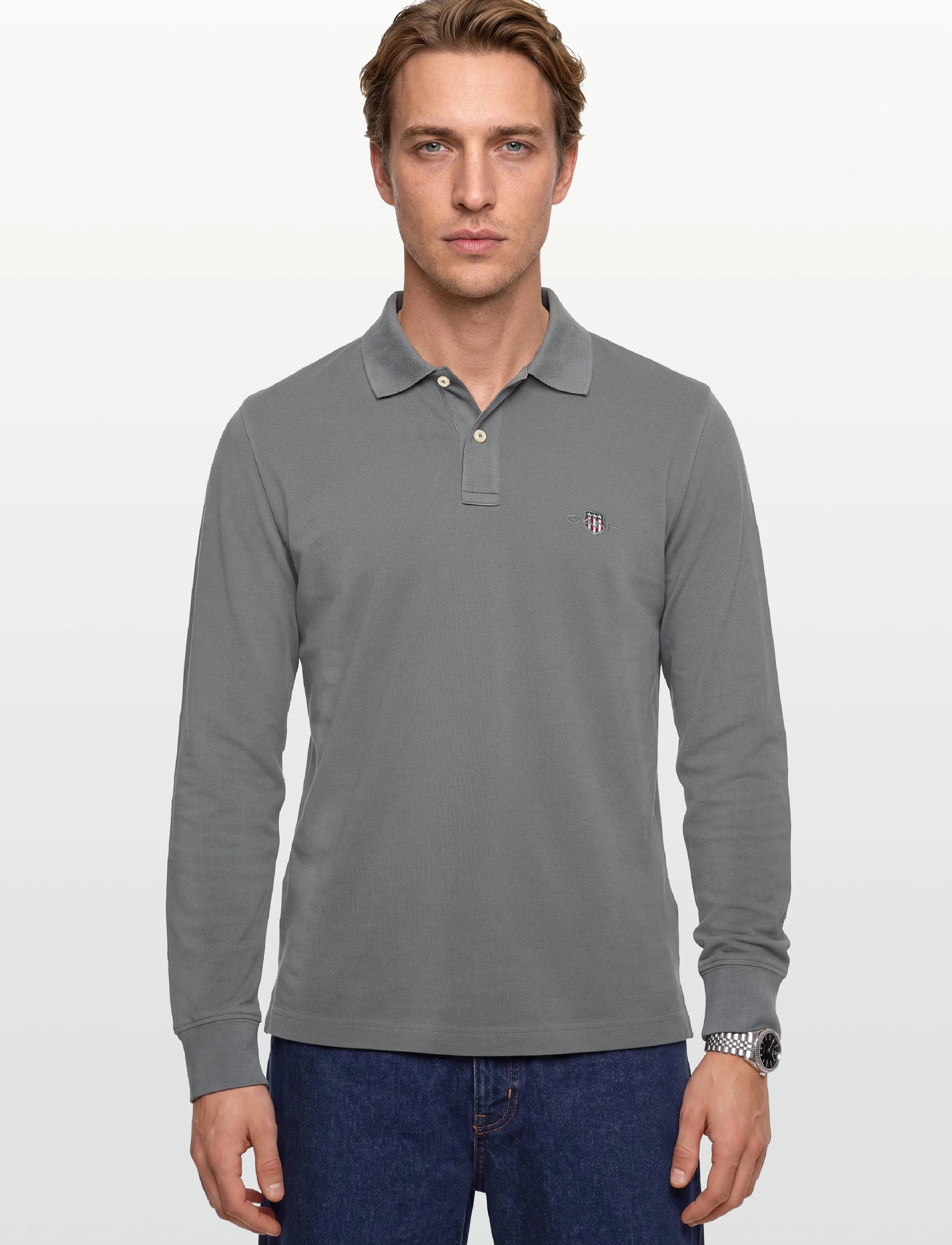 Long Sleeve Polo Shirt 2