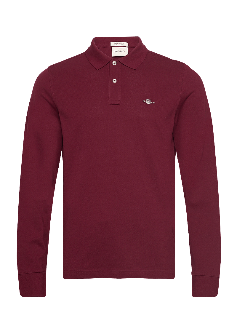 GANT - REG SHIELD LS PIQUE RUGGER - langärmelig - plumped red - 0