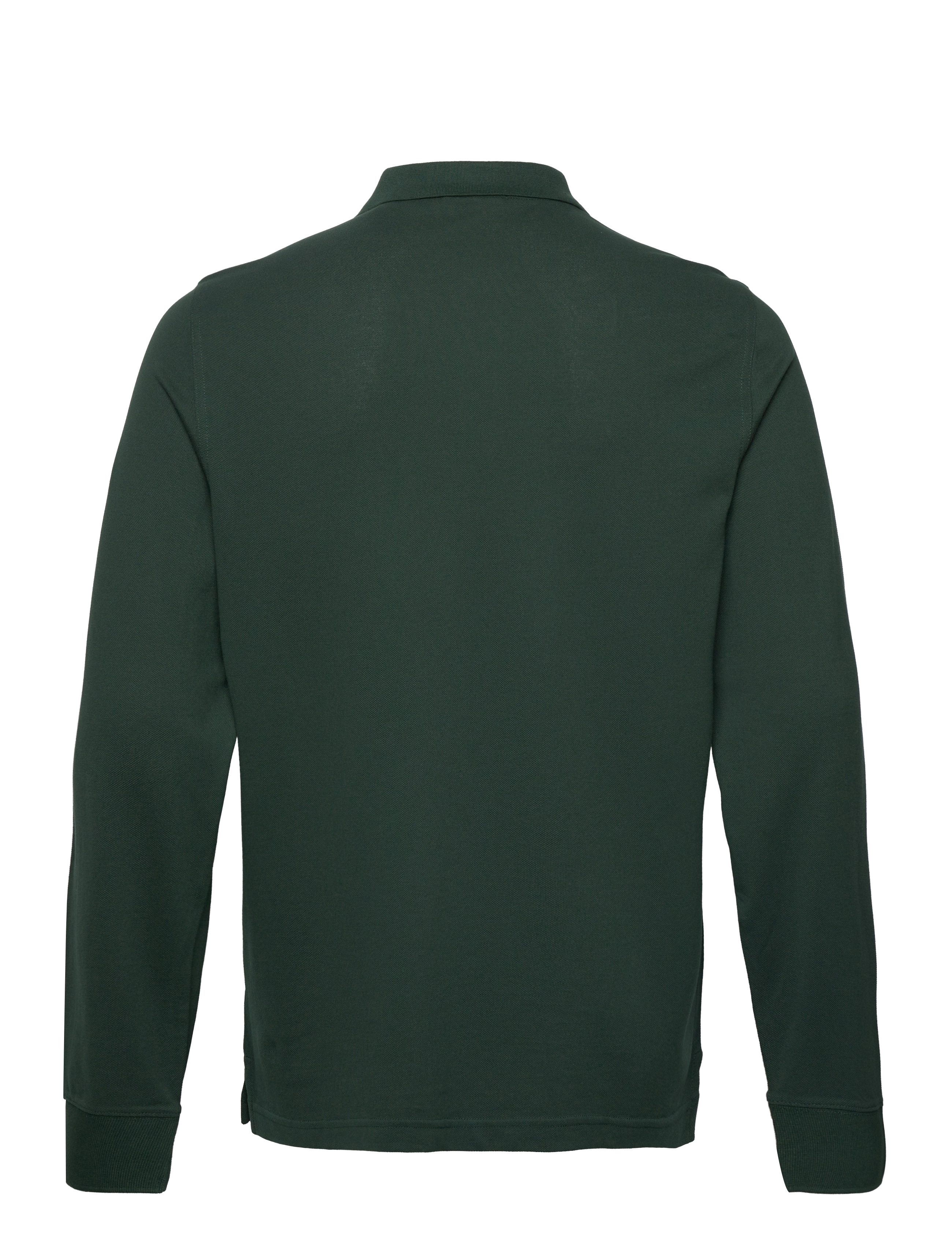 Gant - Long Sleeve Polo Shirt - long-sleeved polos - tartan green - 1