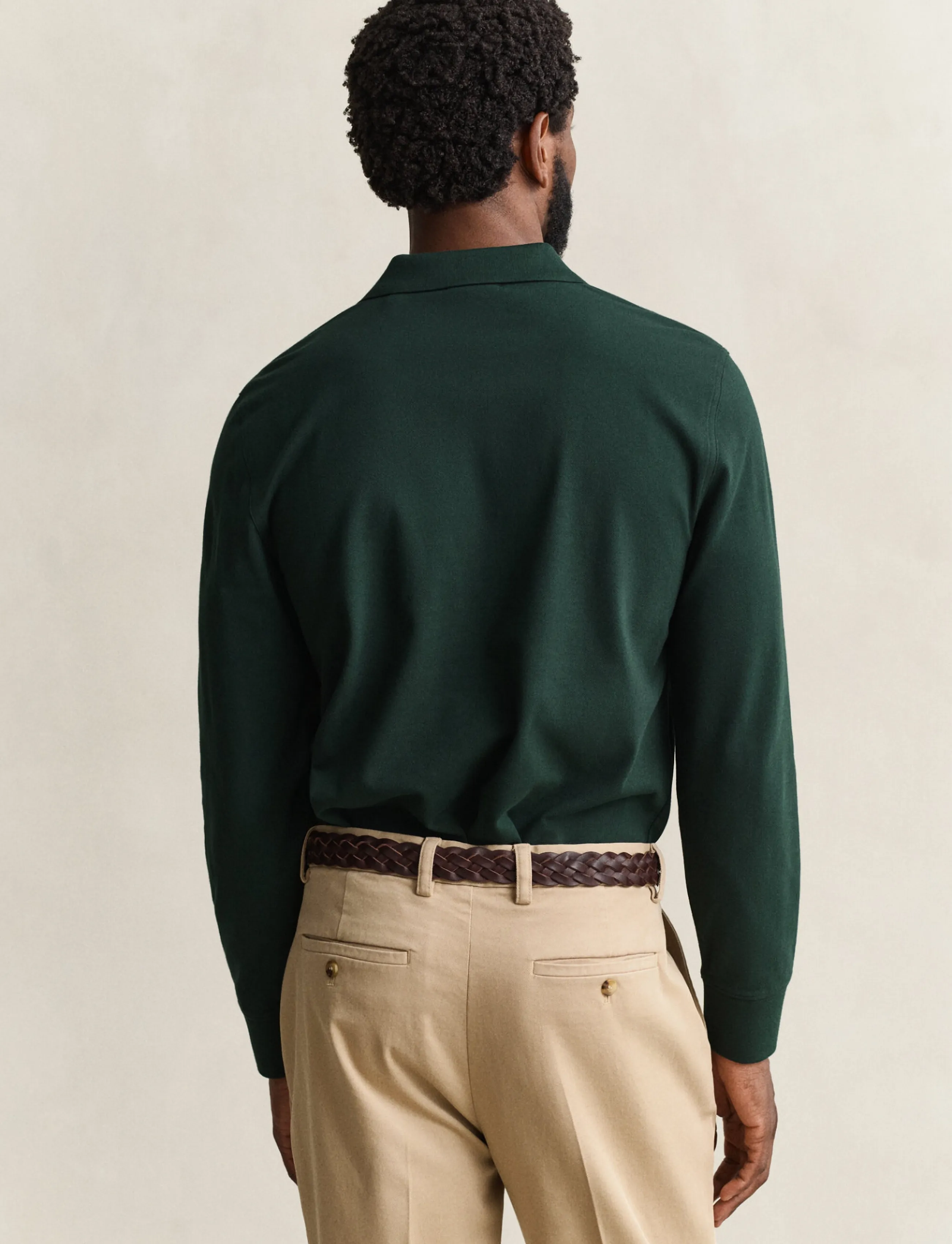 Gant - Long Sleeve Polo Shirt - langärmelig - tartan green - 3