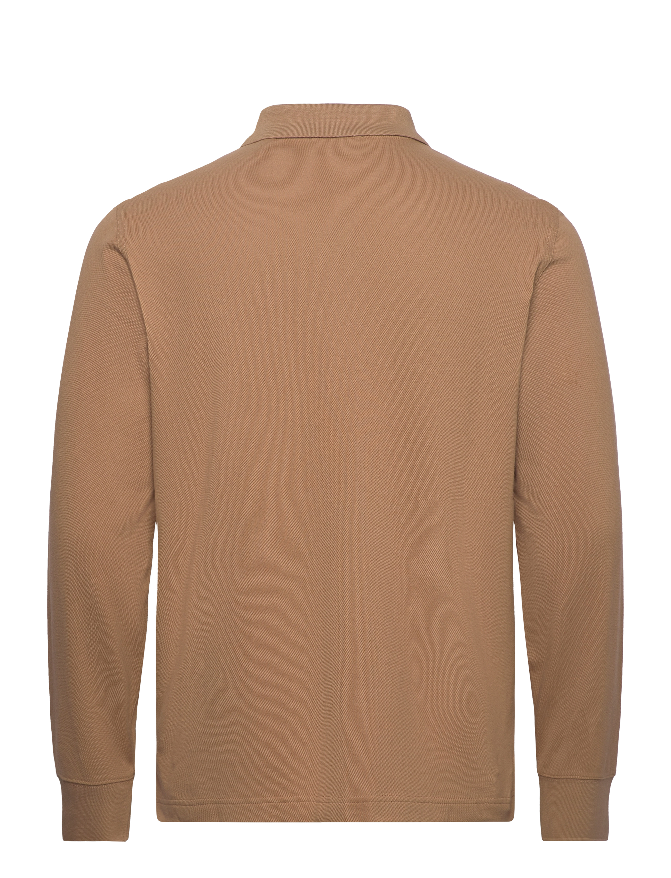Gant - Long Sleeve Polo Shirt - langærmede poloer - warm khaki - 1
